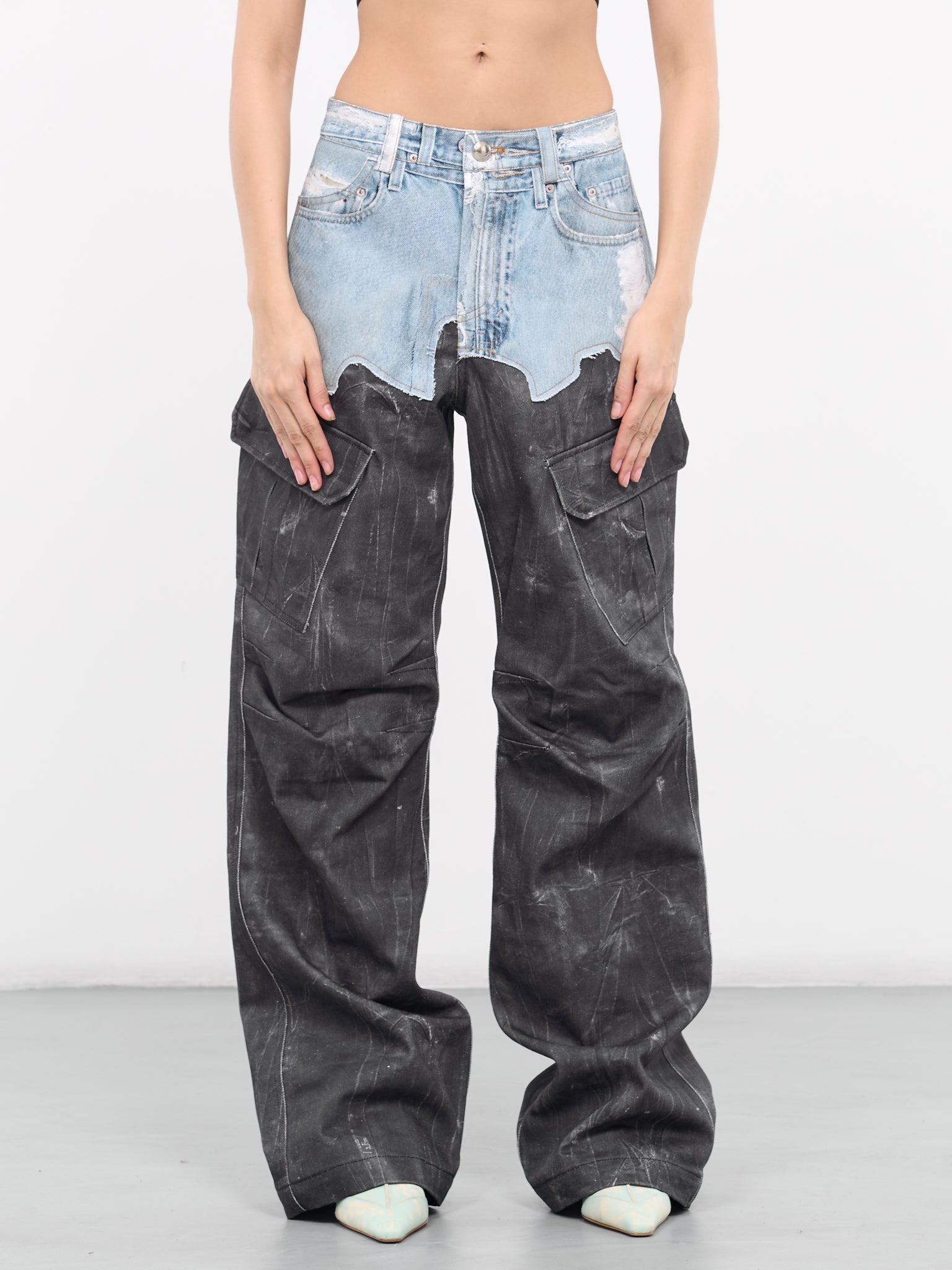 Trompe L'oeil Jeans (APA723WL-BLACK)
