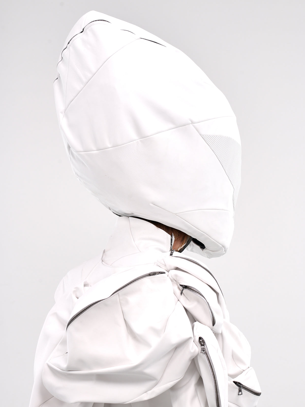 'The Architect' Sculptural Helmet (ARCHITECT-HELMET-WHITE)
