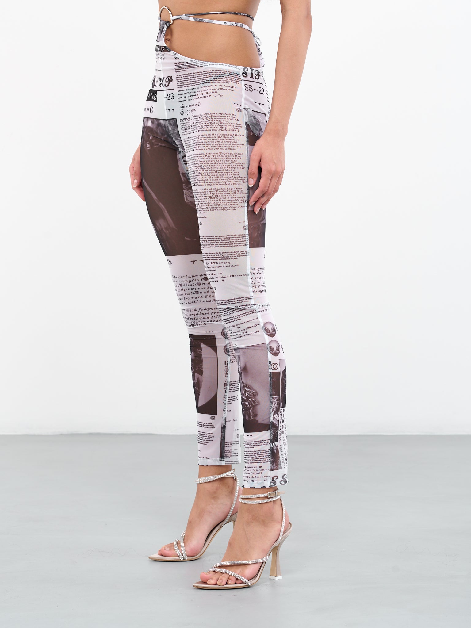 Ares Cut-Out Pants (ARES-WHITE)