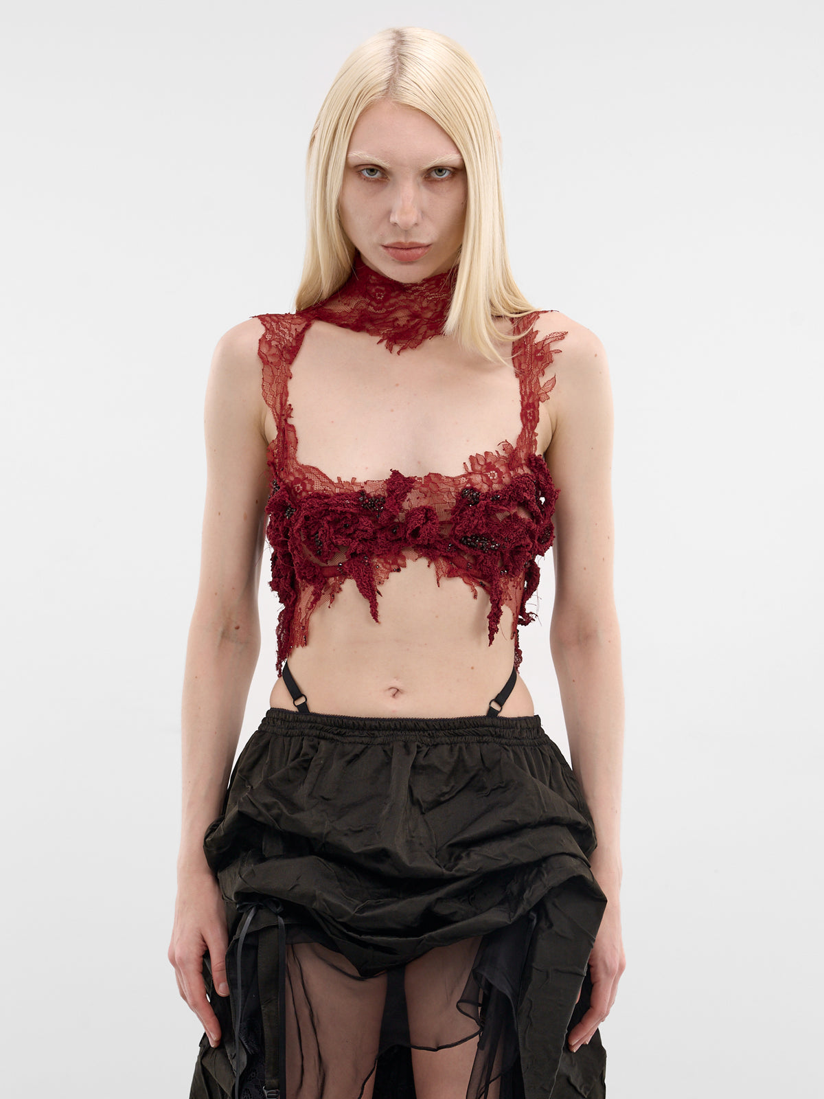 Arrow Of Carnation Silk Bra (ARROW-OF-CARNATION-RED)