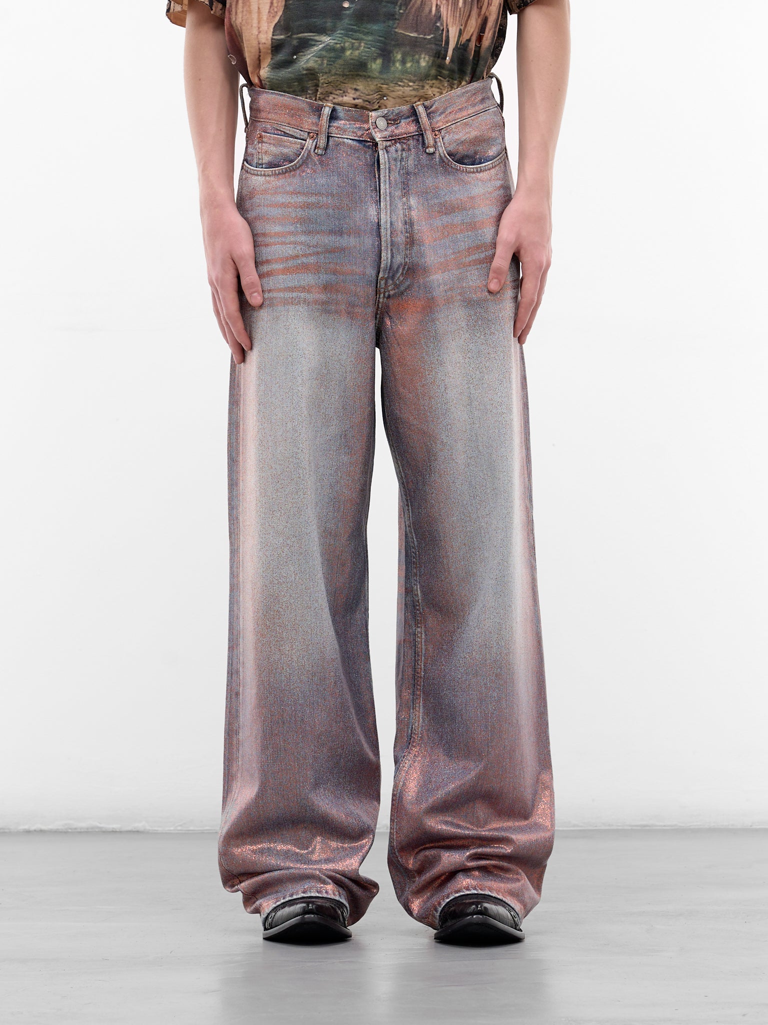 ACNE STUDIOS 1981 Metallic Glitter Jeans | H.Lorenzo - front