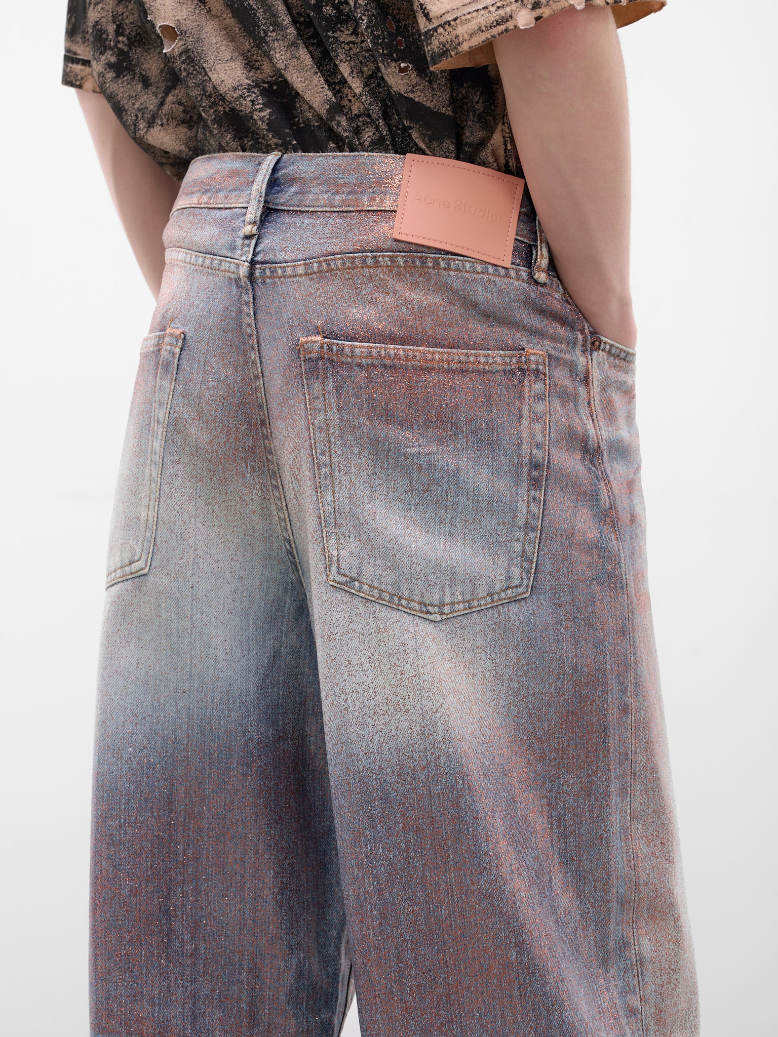 ACNE STUDIOS 1981 Metallic Glitter Jeans | H.Lorenzo - detail 2