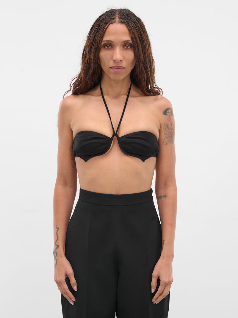 Black Paneled Bustier Top (AS05T1BL900-BLACK)