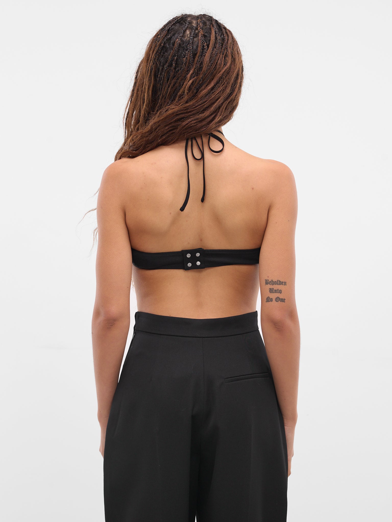 Black Paneled Bustier Top (AS05T1BL900-BLACK)