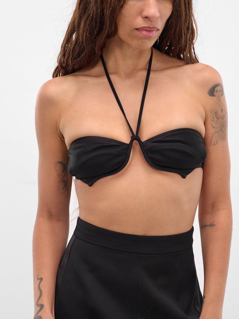 Black Paneled Bustier Top (AS05T1BL900-BLACK)