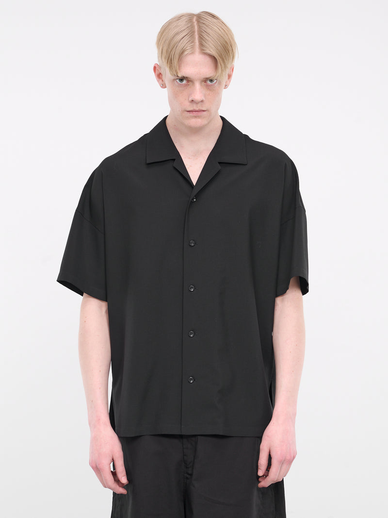 Oversized Wool Shirt (AS41-051-BLACK)