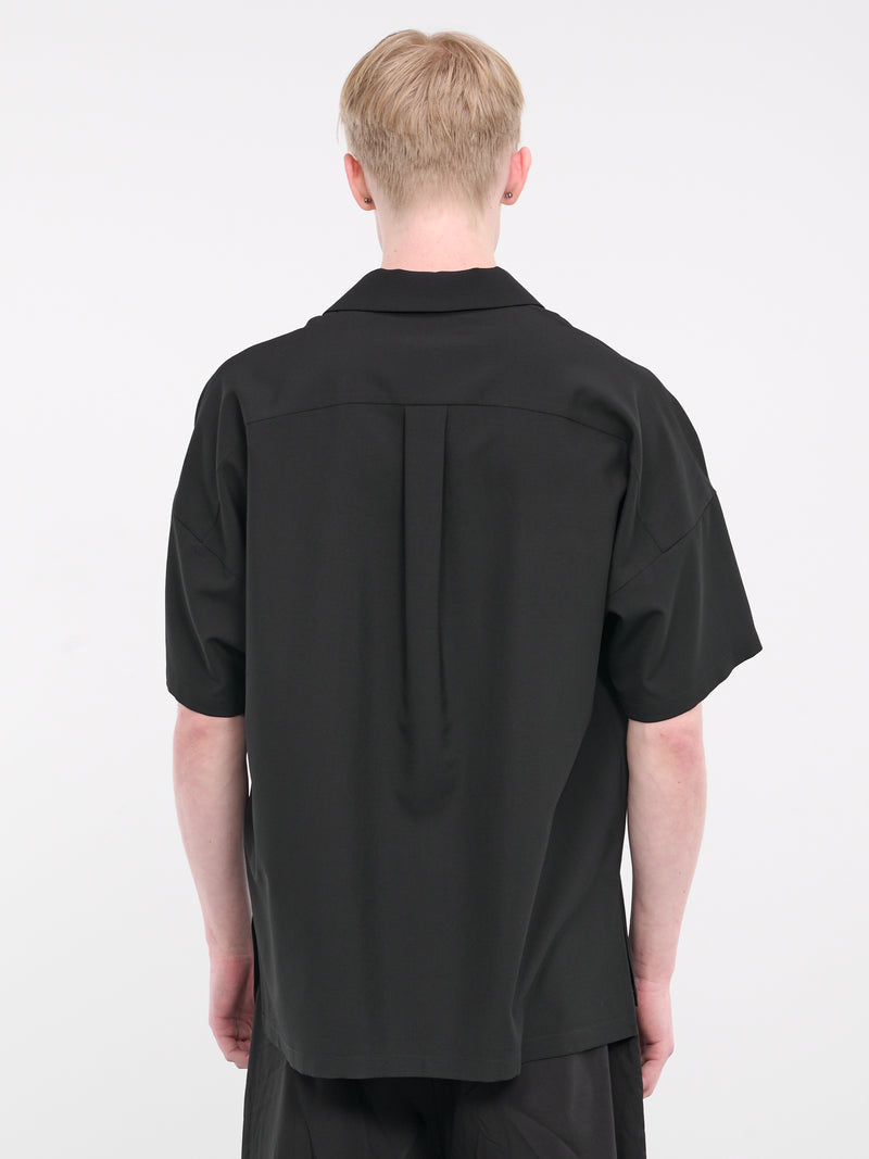 Oversized Wool Shirt (AS41-051-BLACK)