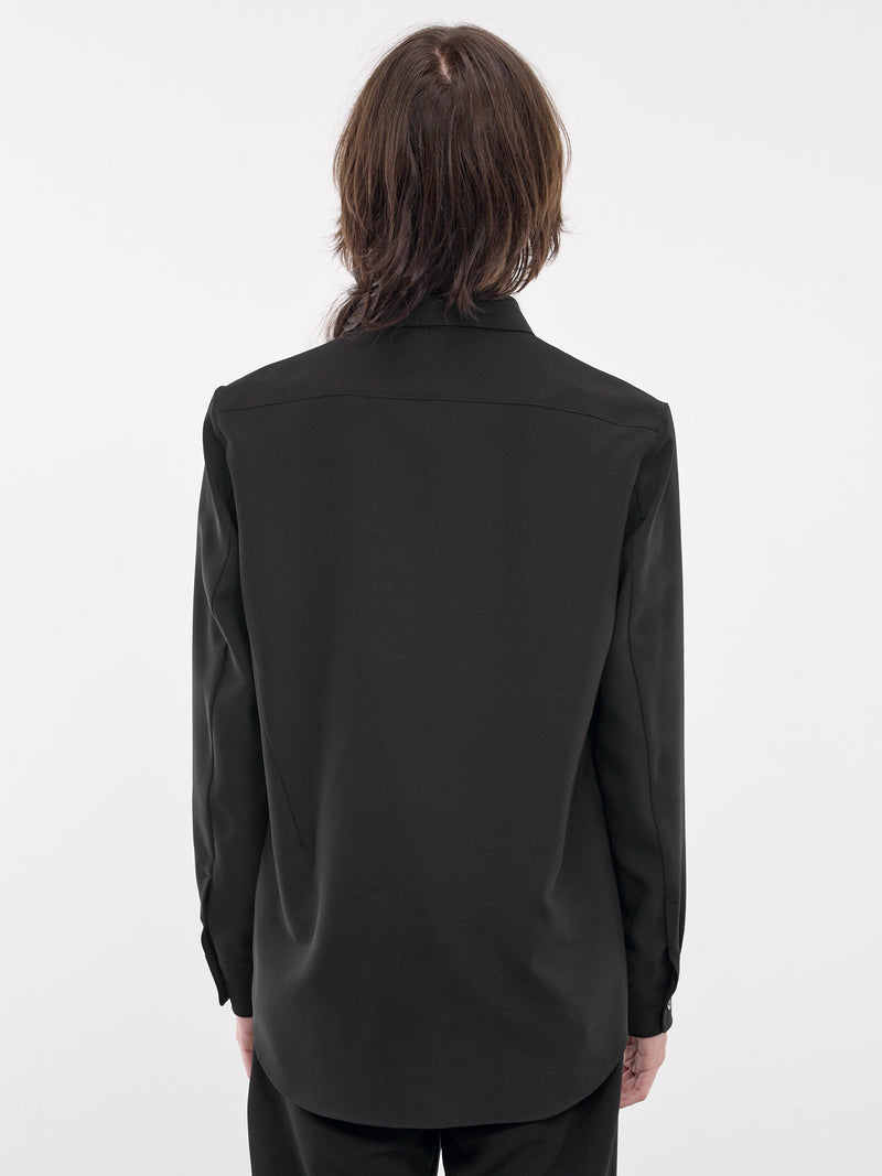 Pointed Collar Shirt (AS42-059-BLACK)