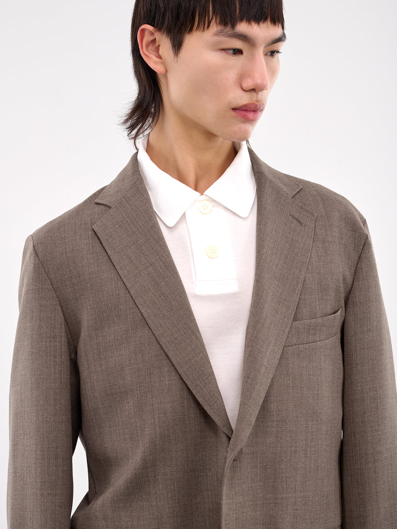 Minimal Oversized Blazer (AT-B001-AS-BROWN)