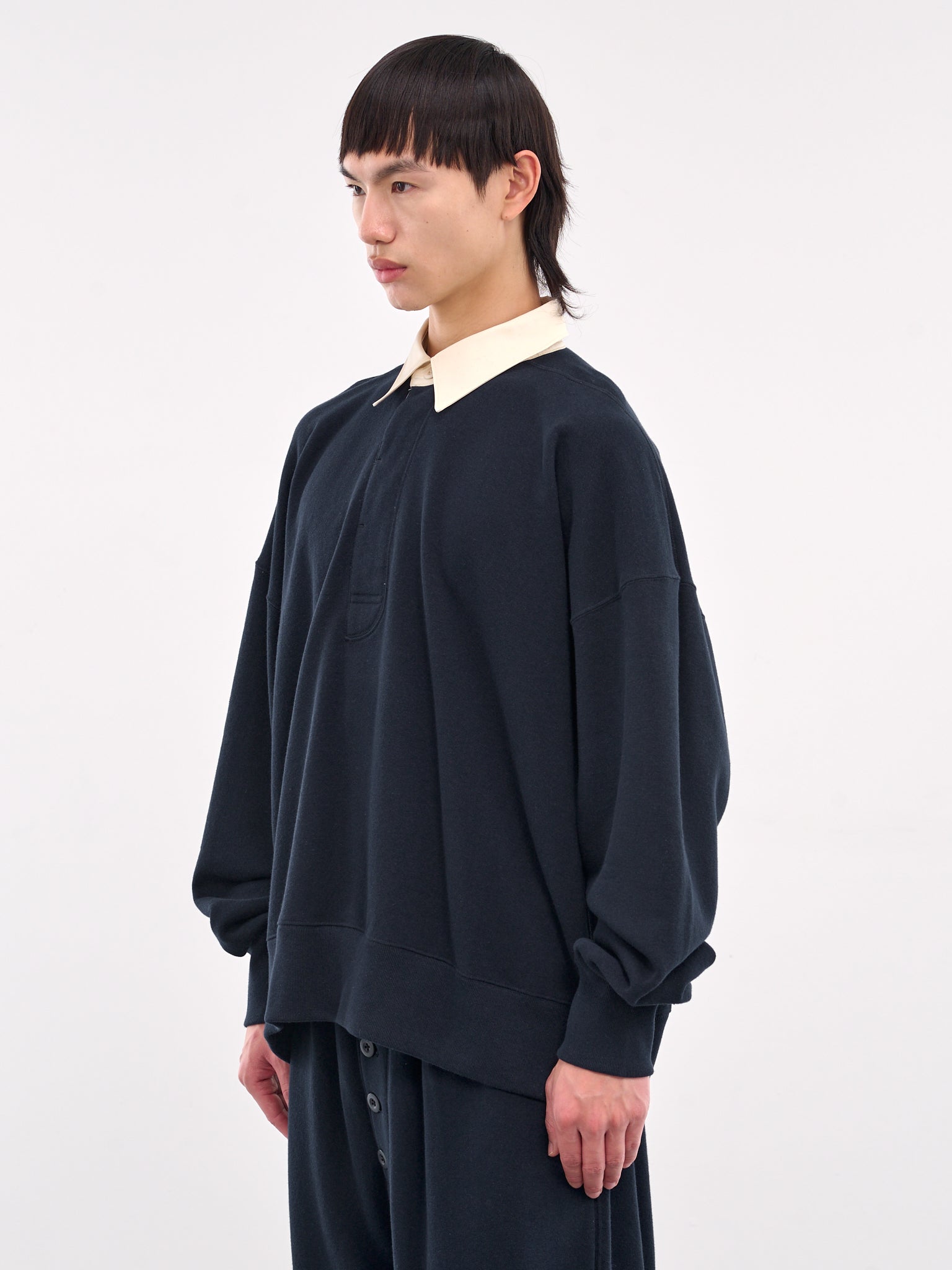 Polo Sweatshirt (AT-SW001-SS8-NAVY)