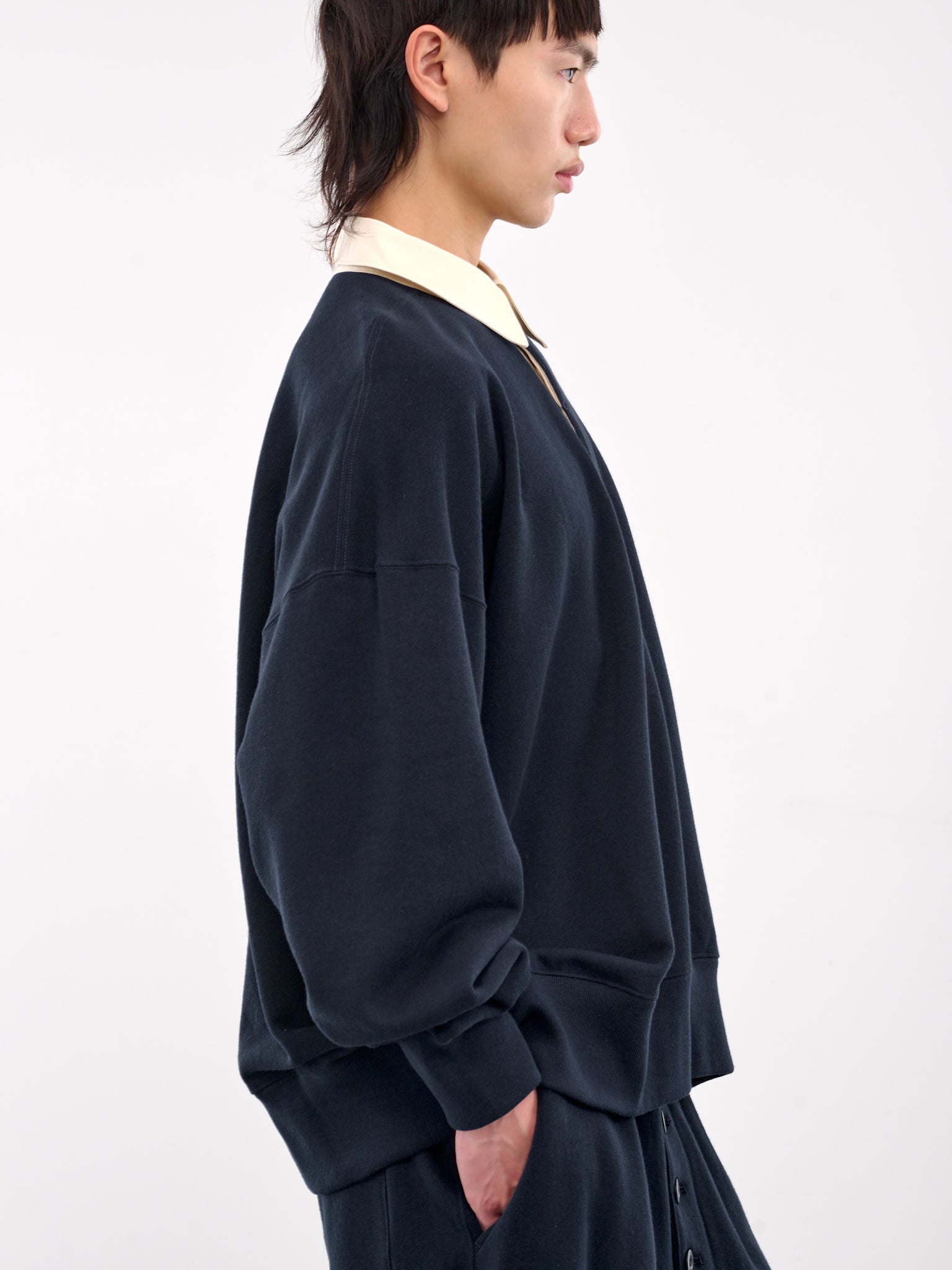 Polo Sweatshirt (AT-SW001-SS8-NAVY)