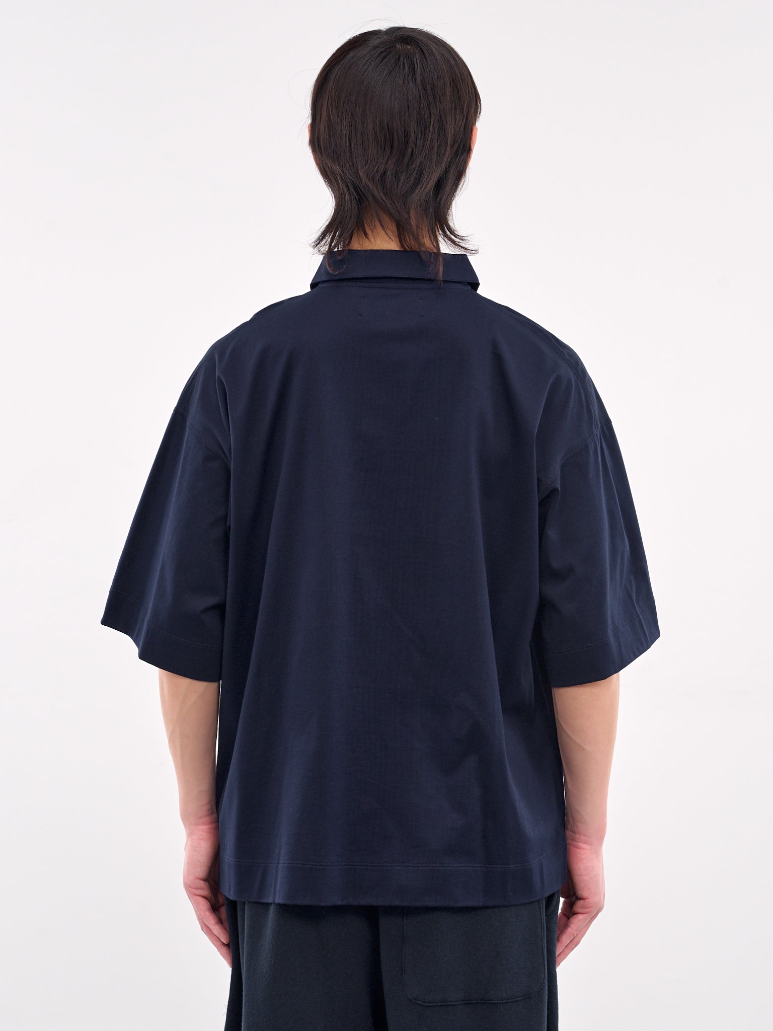 Oversized Polo (AT-T001-SS8-NAVY)