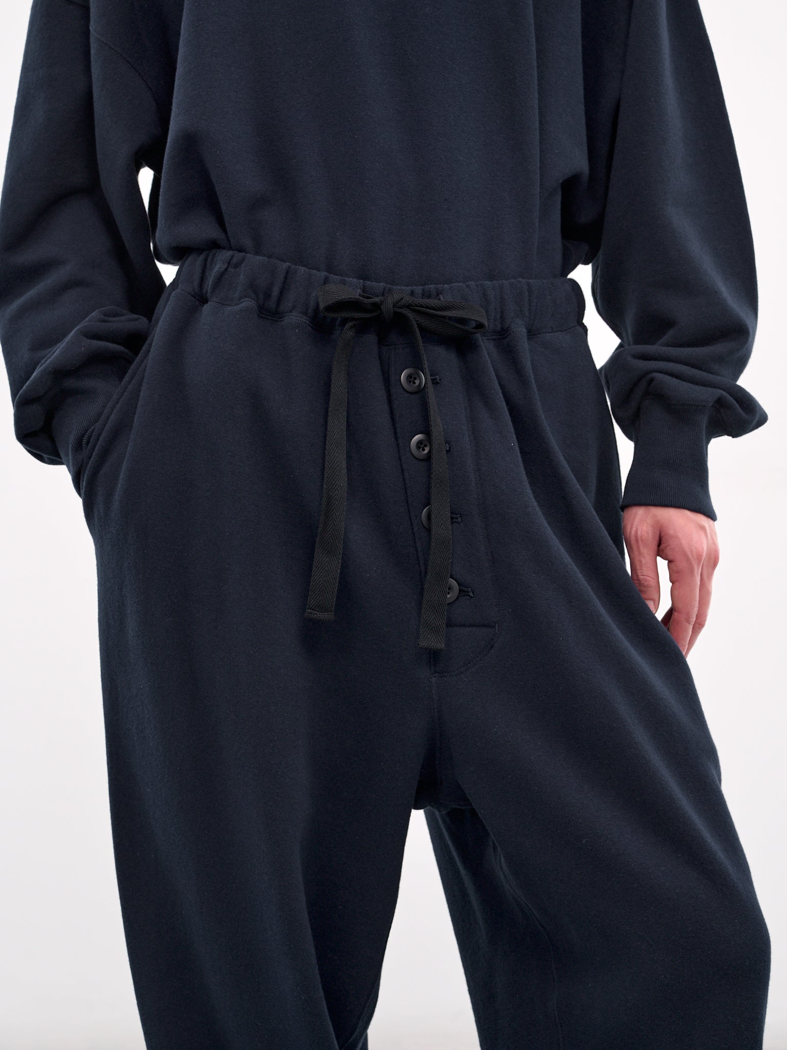 Elasticated Drawstring Trousers (AT-SWP001-AW7-NAVY)