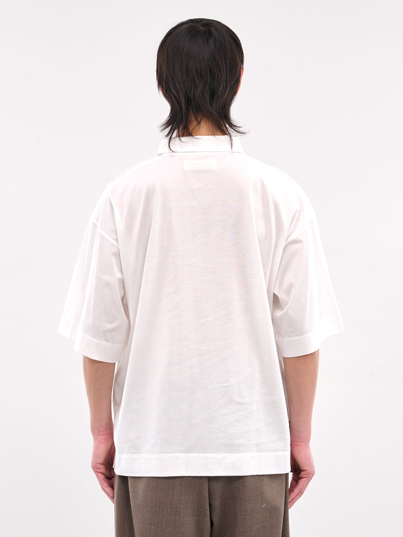 Oversized Polo (AT-T001-SS8-WHITE)