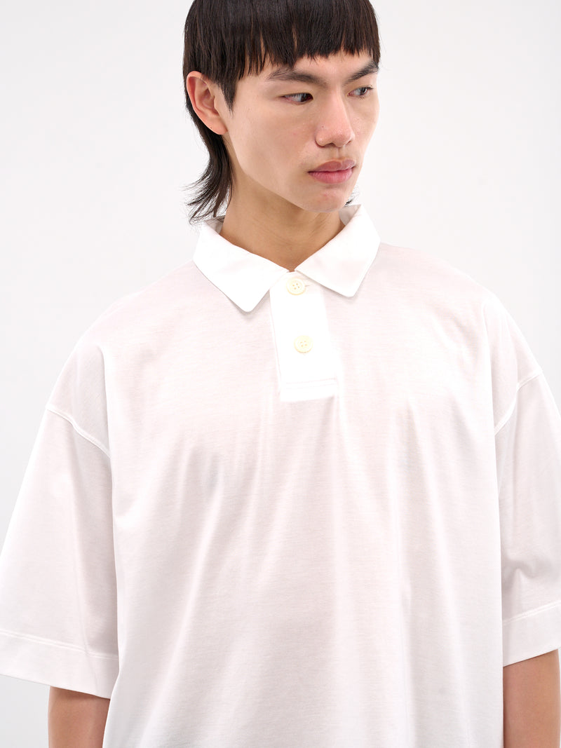 Oversized Polo (AT-T001-SS8-WHITE)