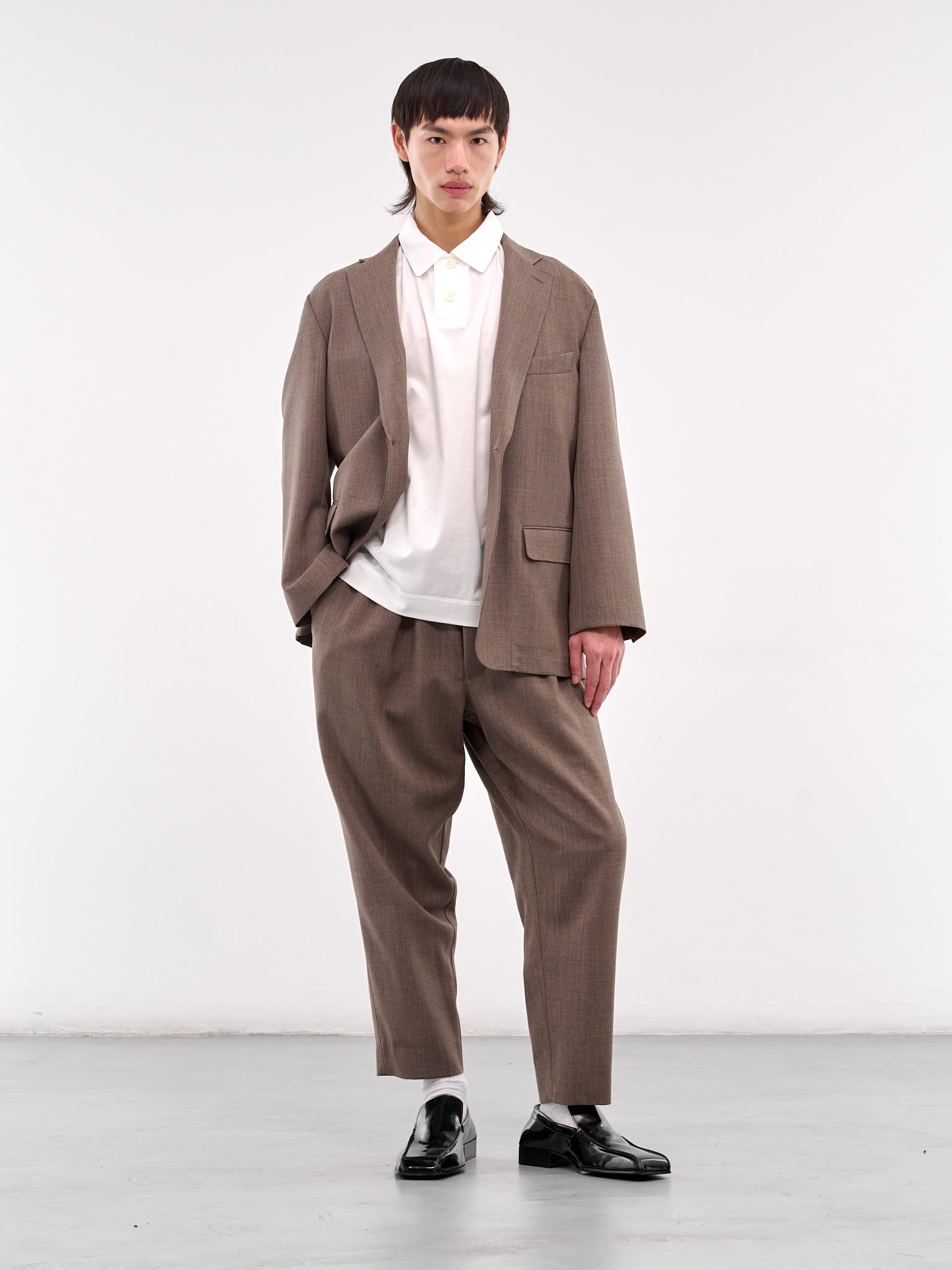 Cropped Drawstring Trousers (AT-T001-AS-BROWN)