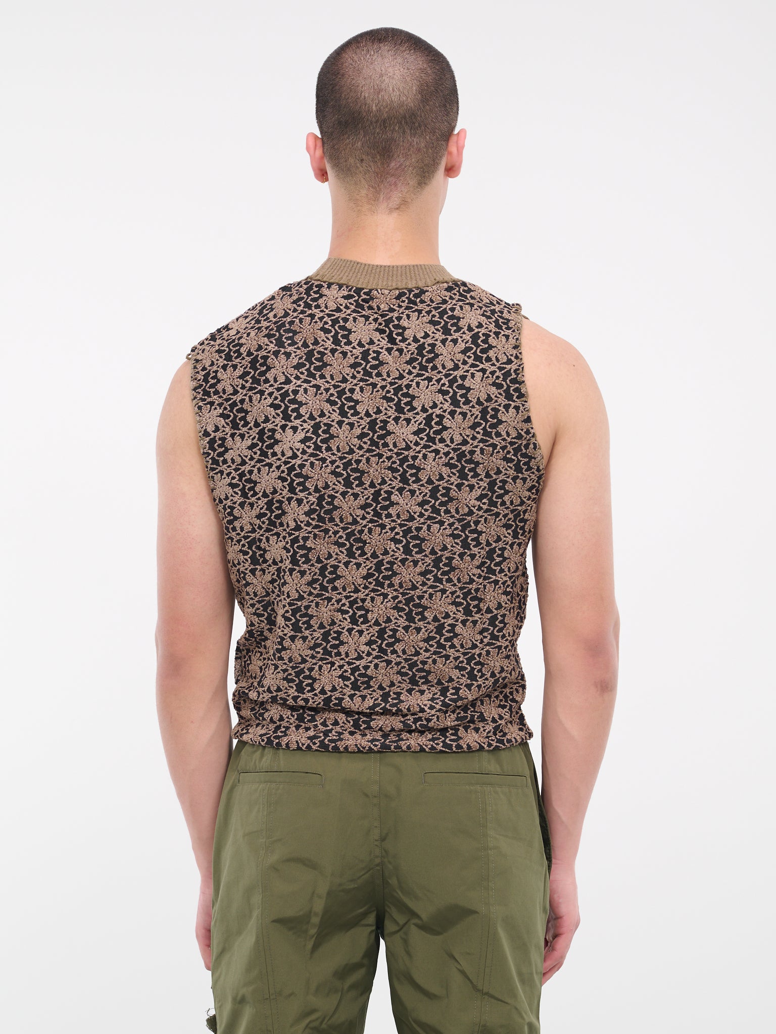 Flower Ash Vest (ATB1021M-NAVY-BROWN)