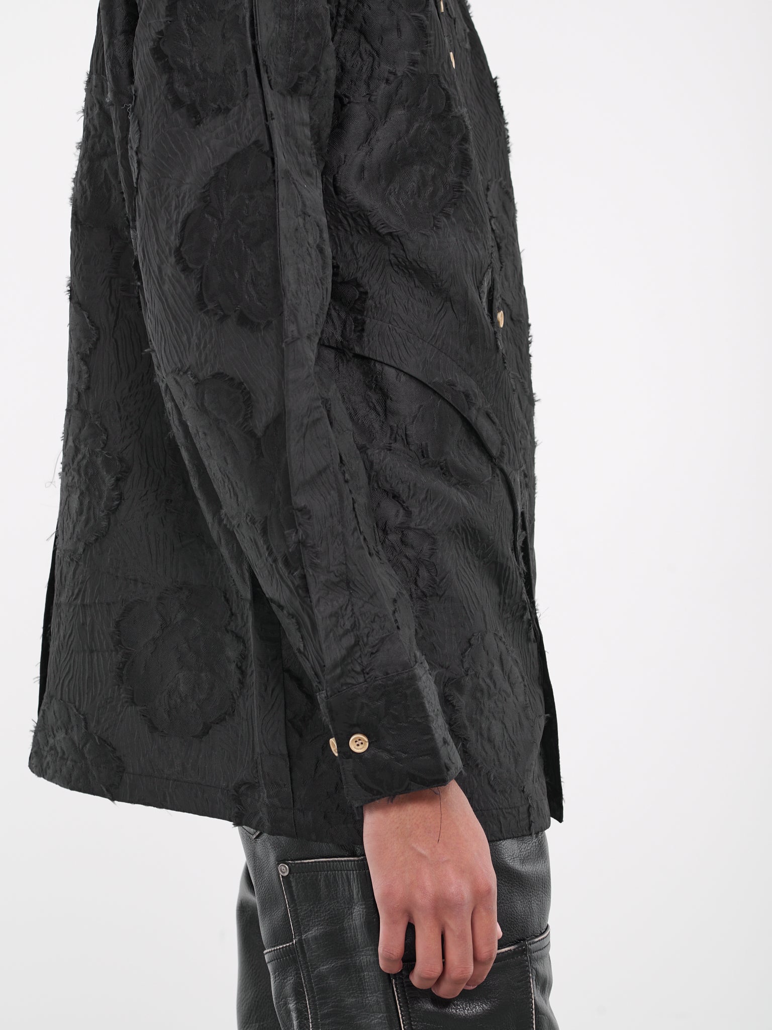 Bubble Flower Shirt (ATB1026M-BLACK)
