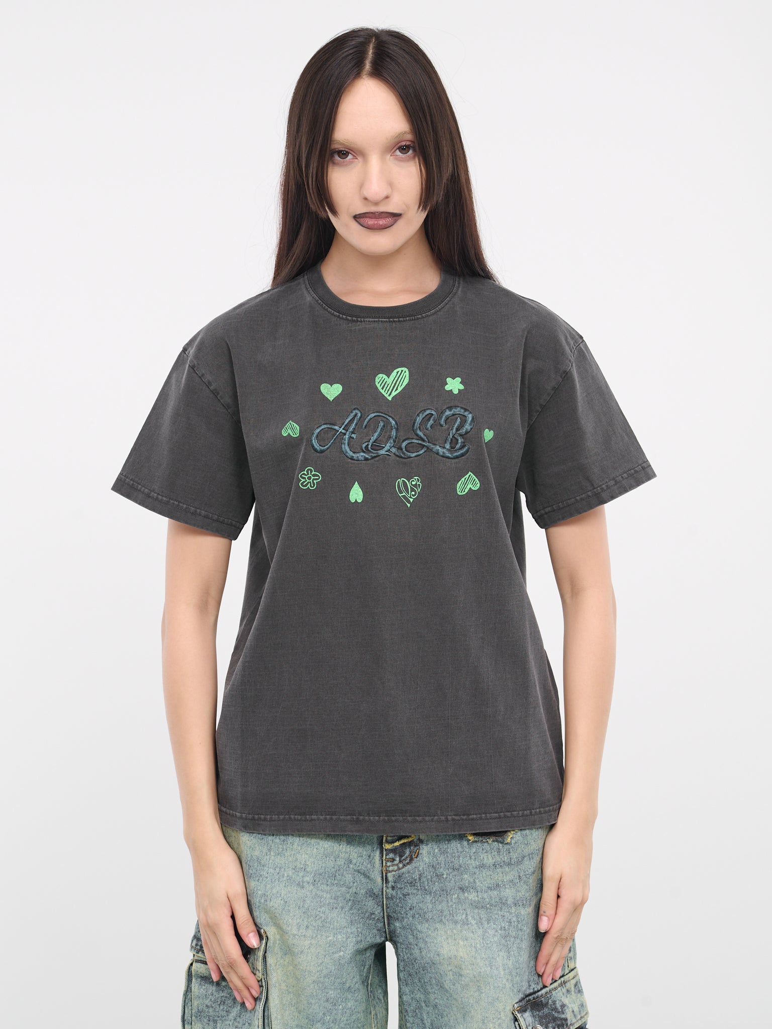 ADSB Hearts Tee (ATB1083U-CHARCOAL)