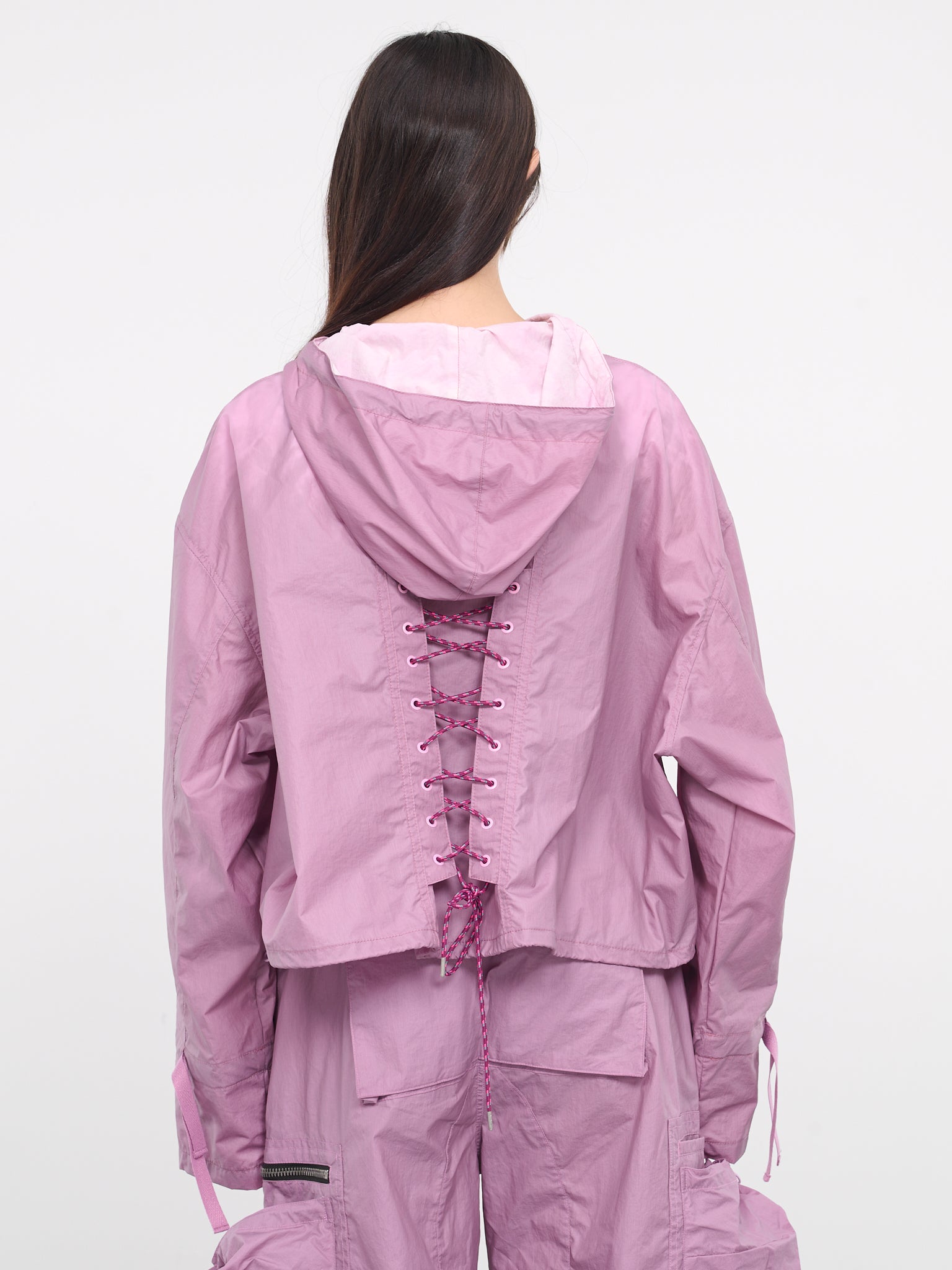 Arina Lace-Up Anorak Jacket (ATB1089W-DUSTY-PINK)