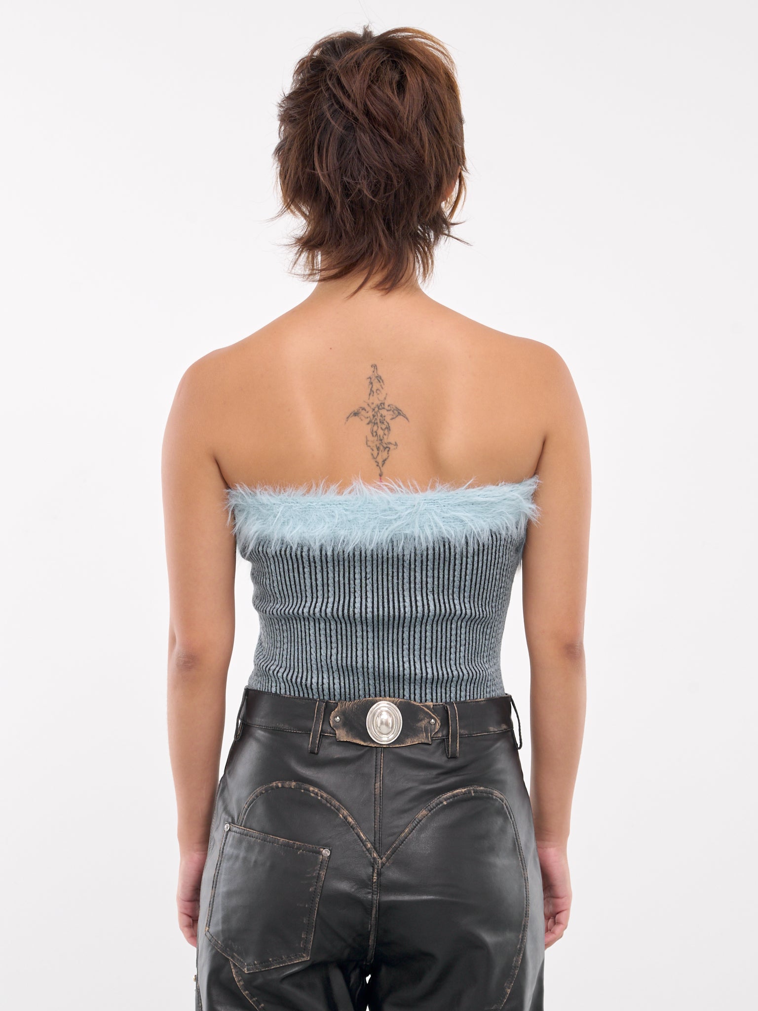 Hairy Knit Top (ATB1210W-BLUE)