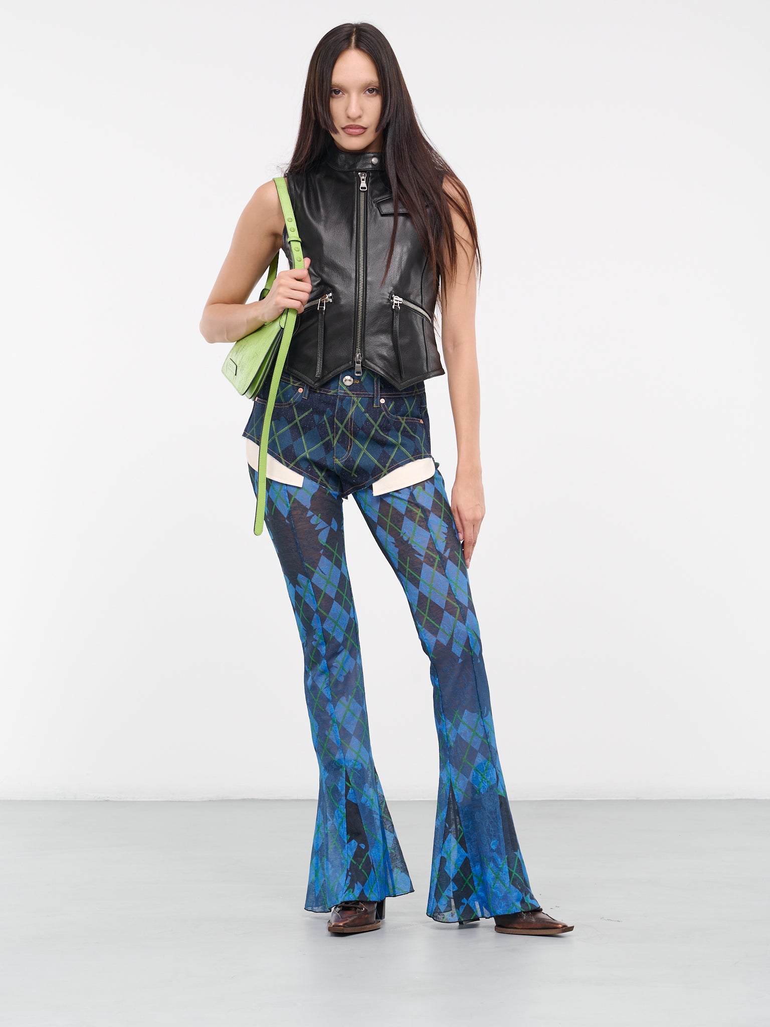 Liv Leather Vest (ATB976W-BLACK)