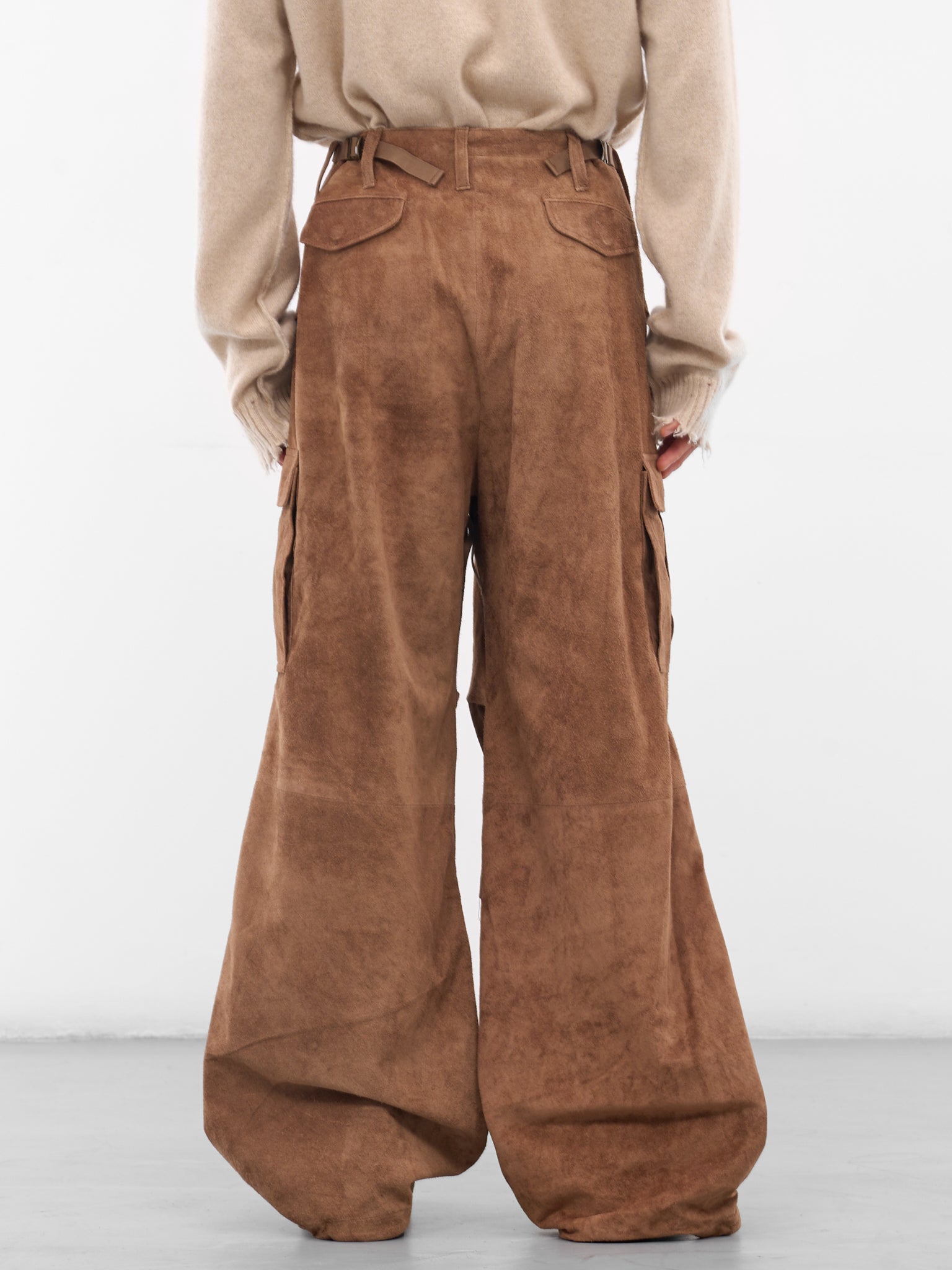 Camel Suede Field Cargo Pants (AUP2557-CAMEL-SUEDE)