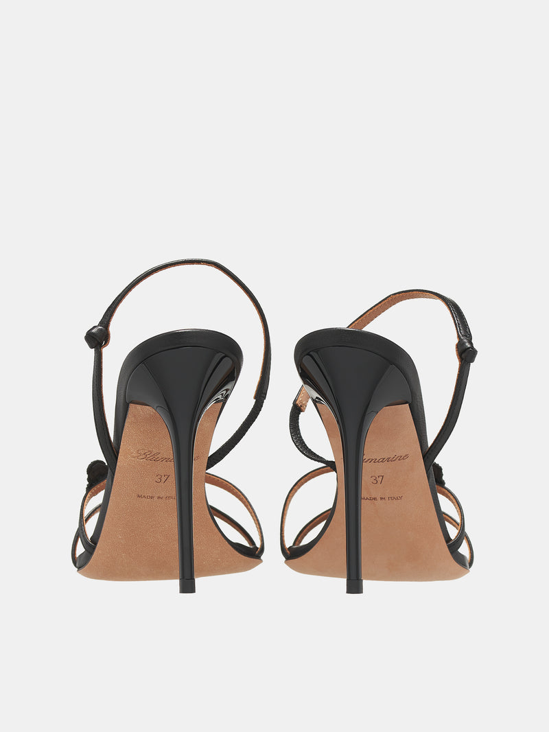 Aura Butterfly Sandals (AURA-NAPPA-BLACK)