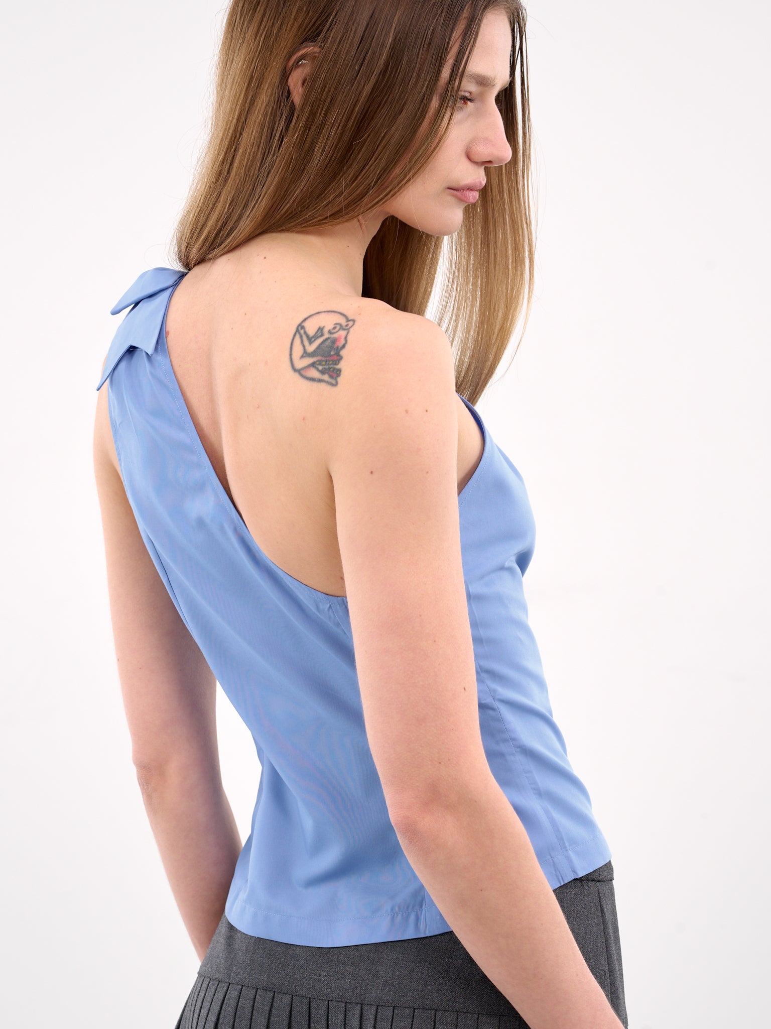 One Shoulder Top (AW002-BLUE)