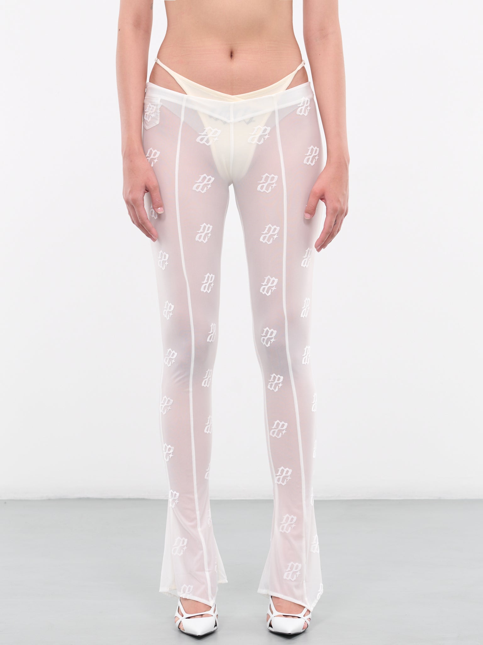 Sheer Trousers (AW23-PA-05WH-WHITE)
