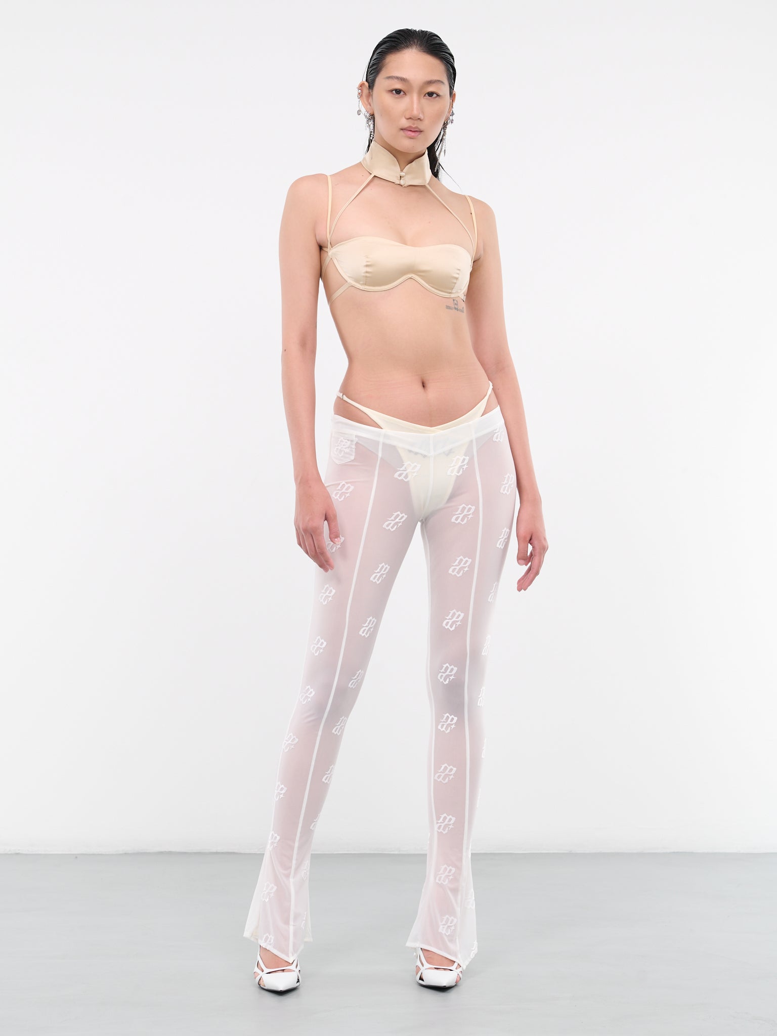 Sheer Trousers (AW23-PA-05WH-WHITE)