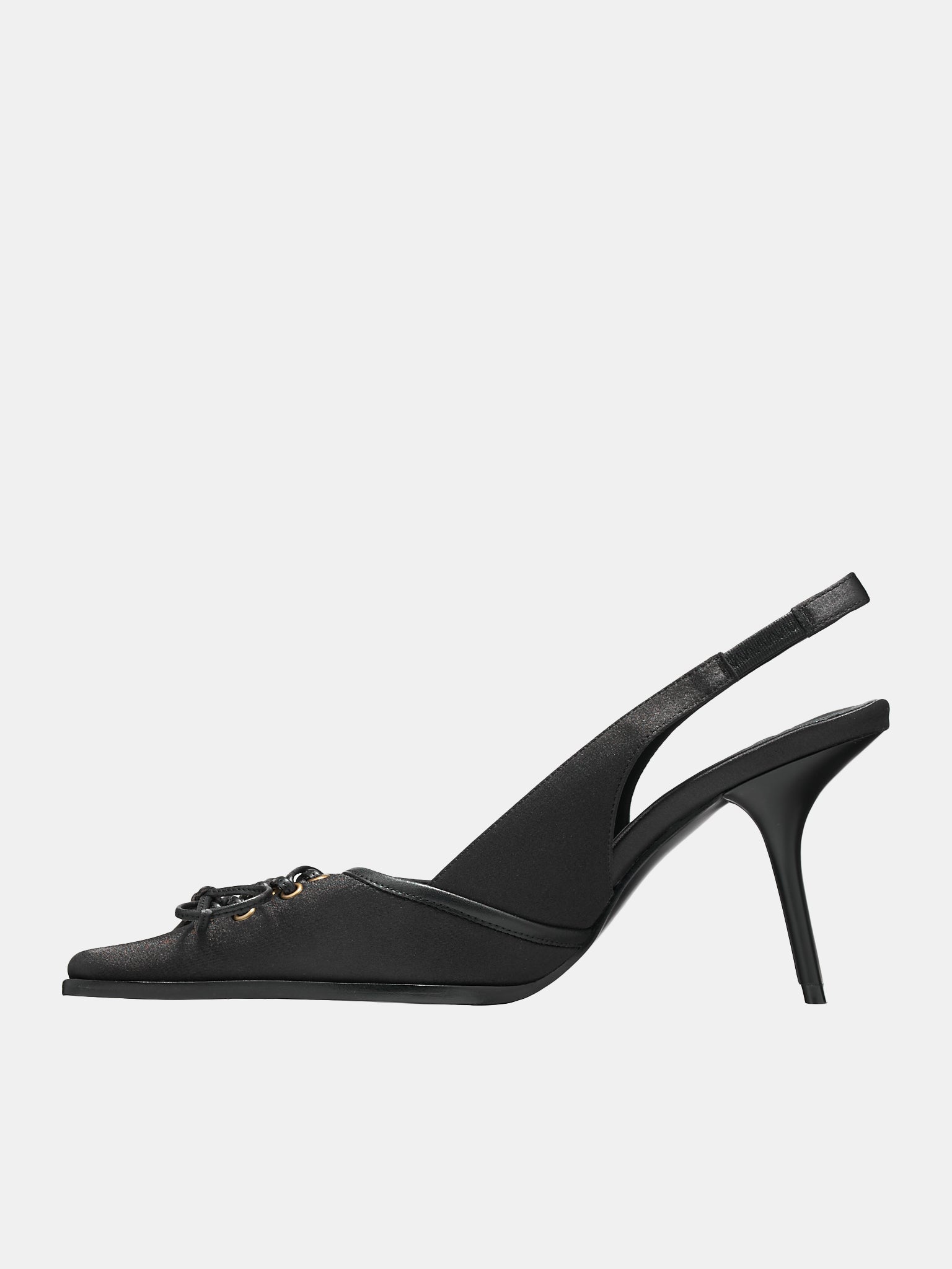 Lacing Slingback Sandals (AW23-HEEL-03BK-BLACK)