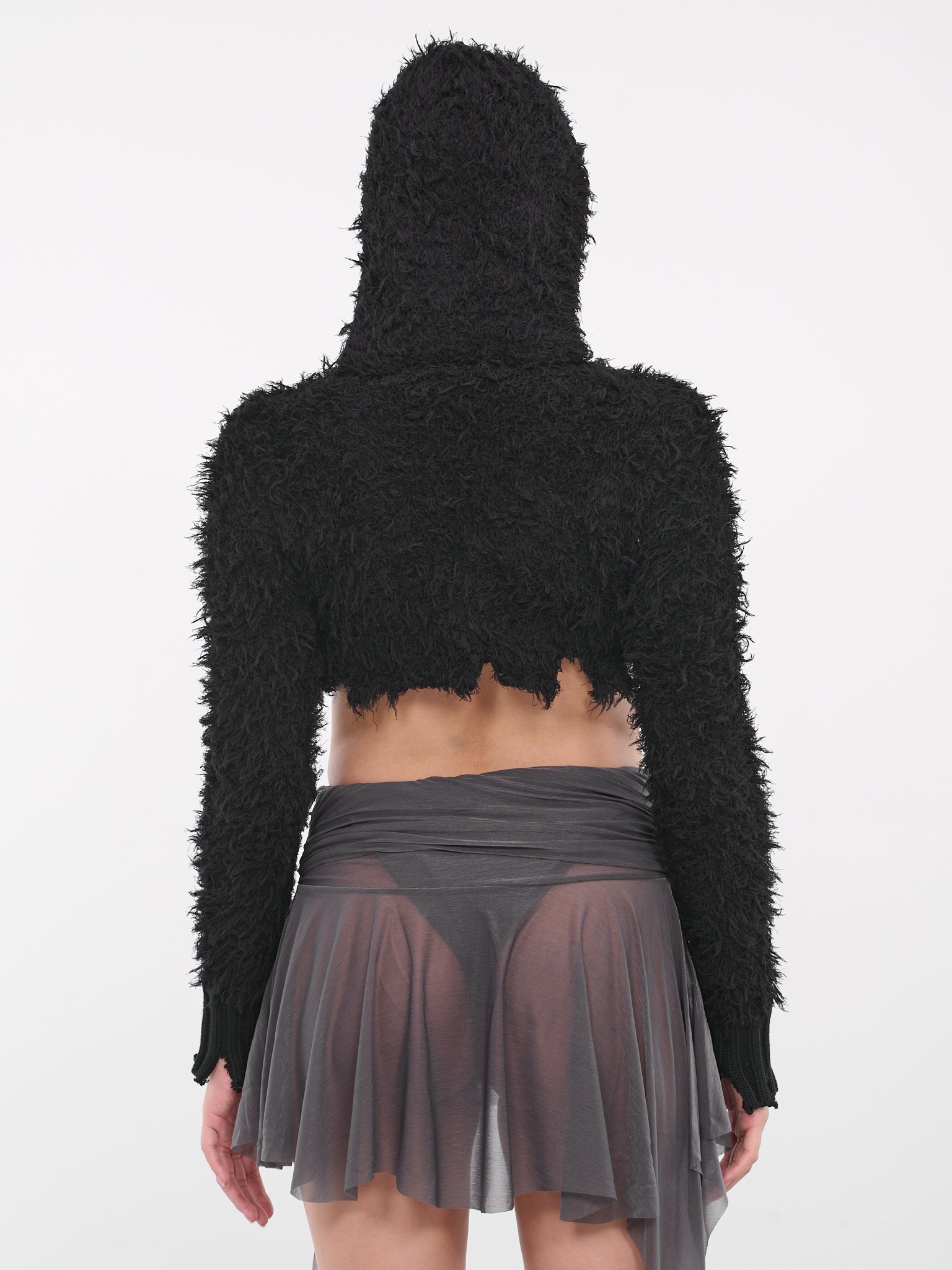 Destroyed Shaggy Sweater (AW23-KN-01BK-BLACK)