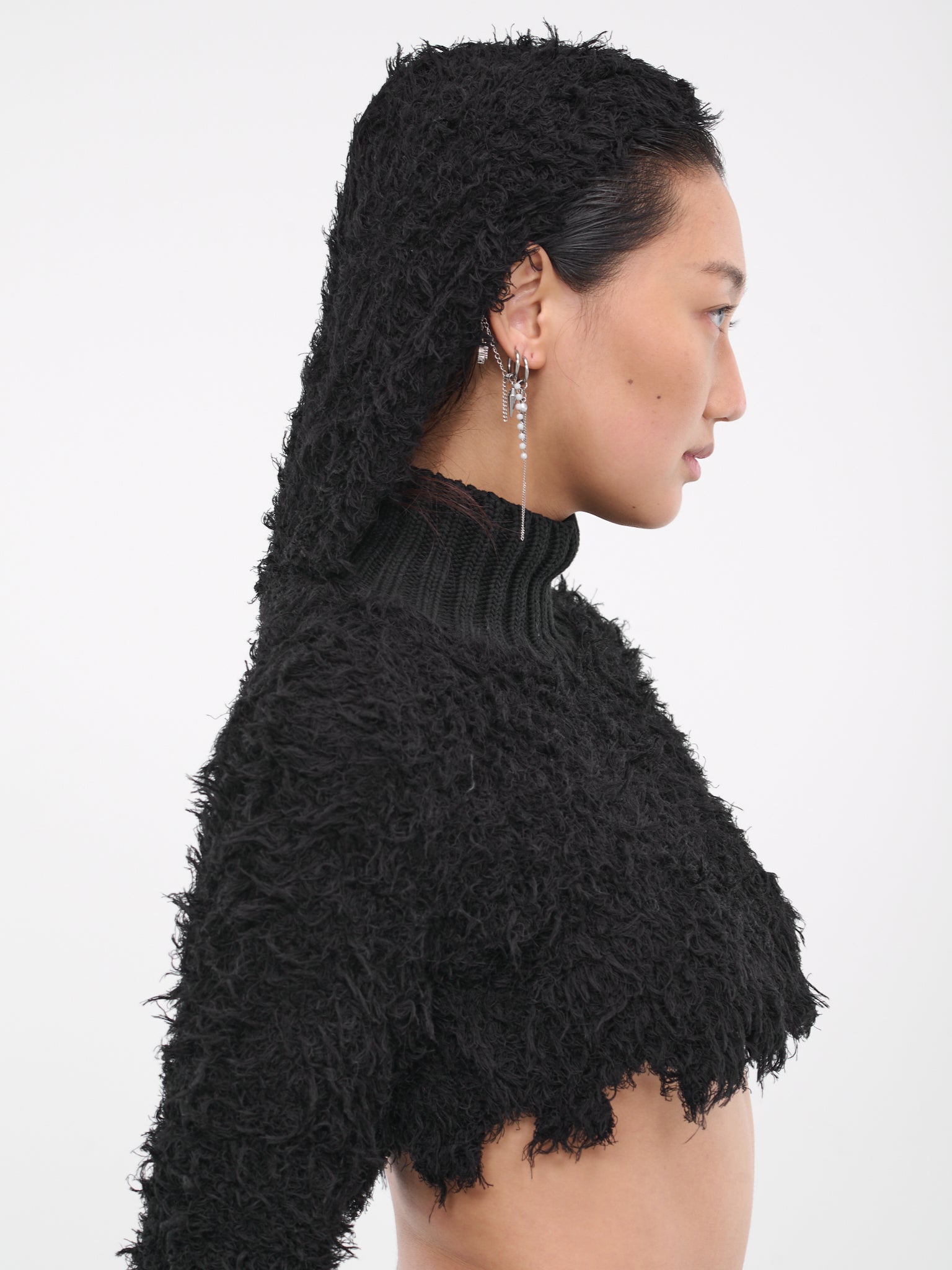 Black shaggy hotsell sweater