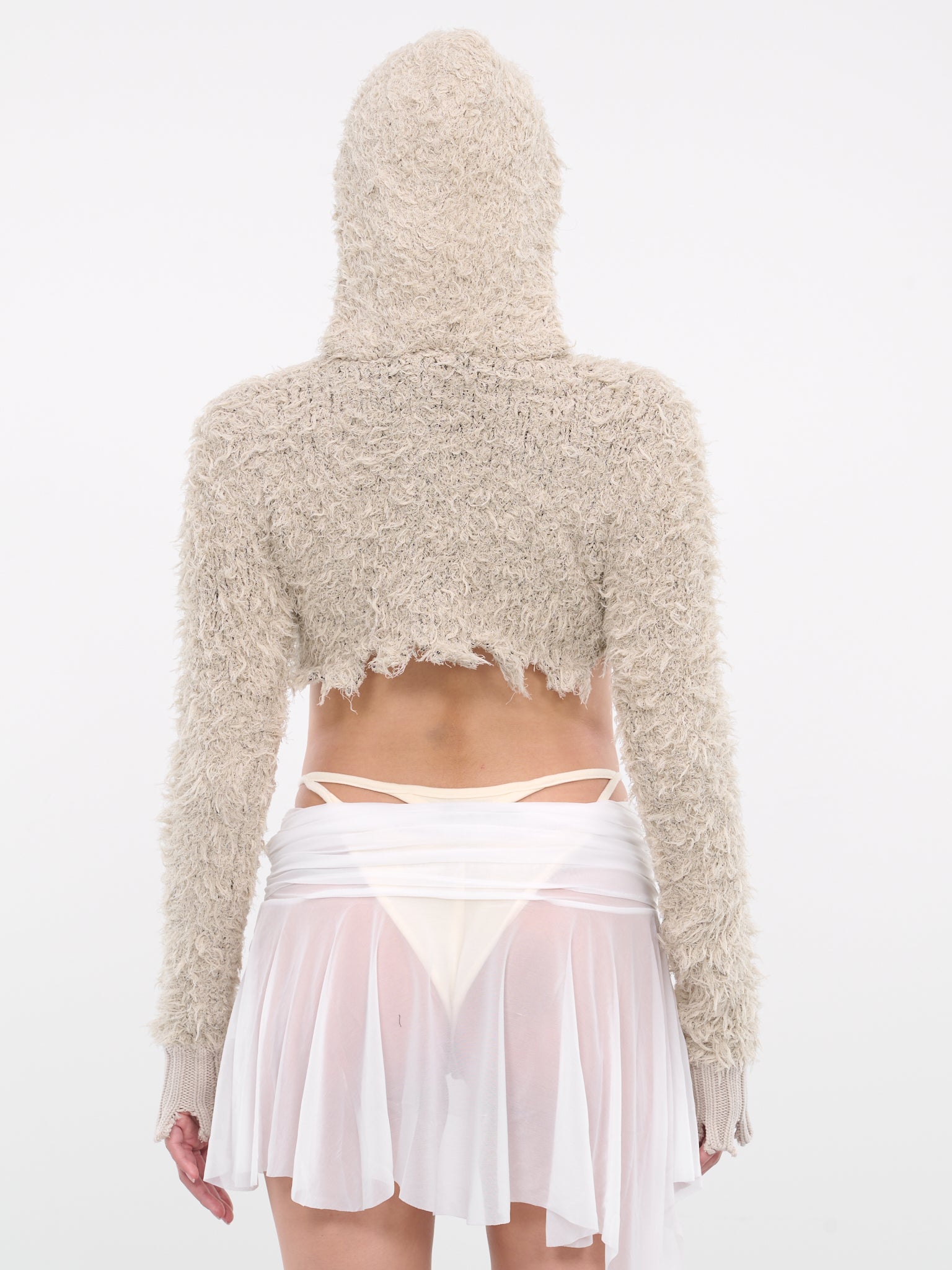 Destroyed Shaggy Sweater (AW23-KN-01GR-GREY)