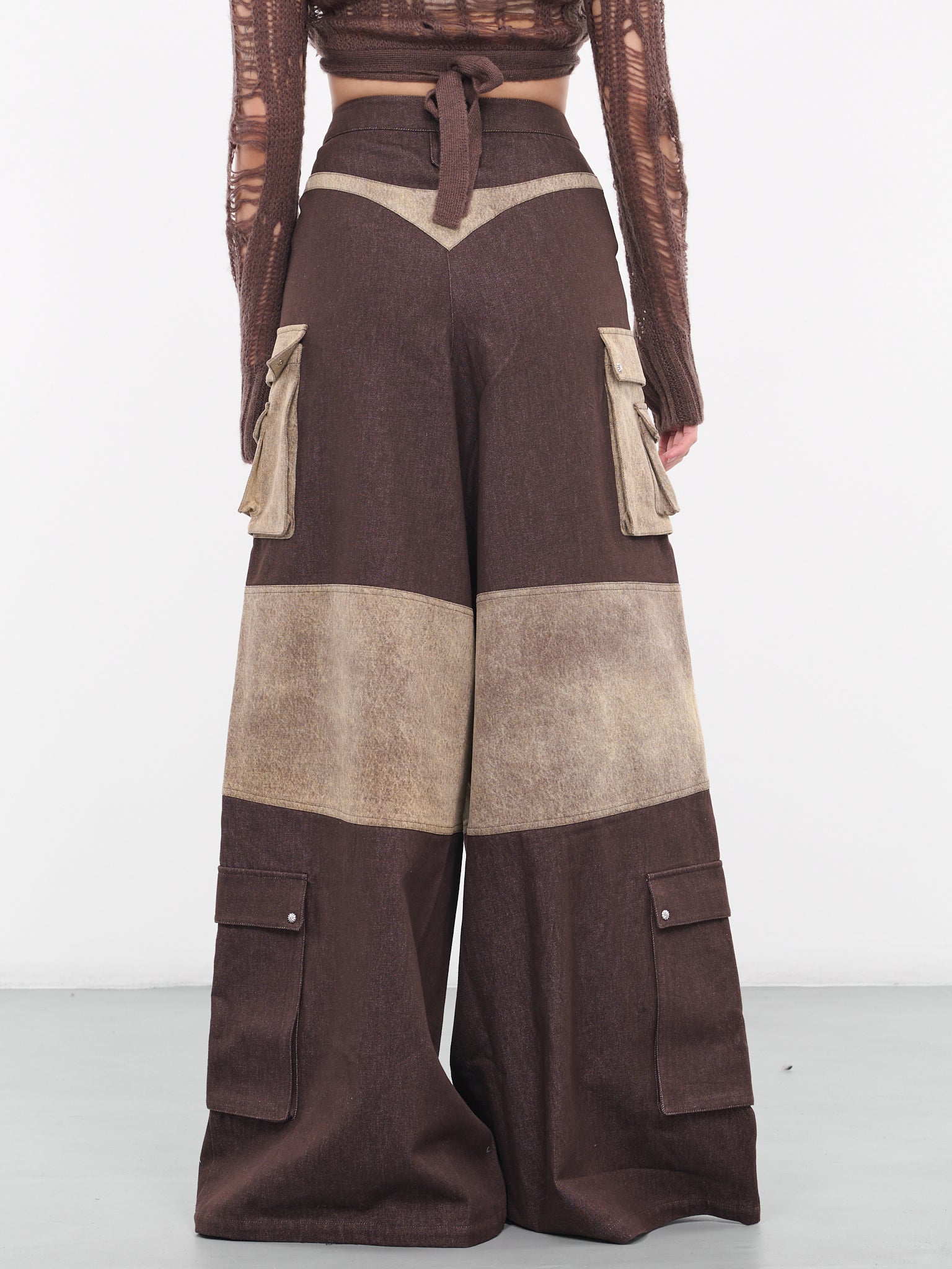 Paneled Wide Pants (AW23-PA-02BR-BROWN)