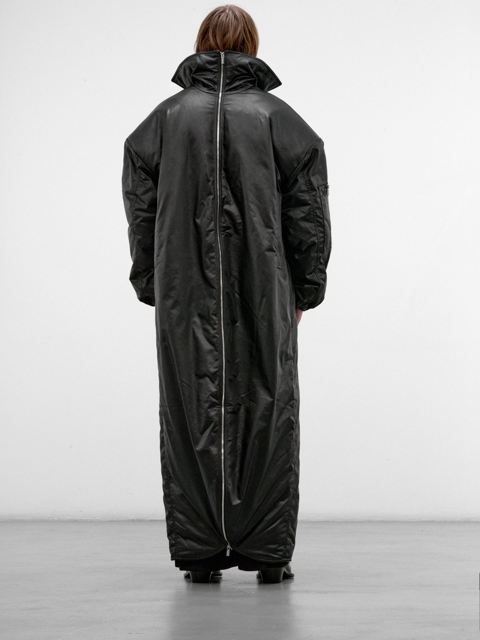 Black Padded Long Coat (AW26-002-06-BLACK)