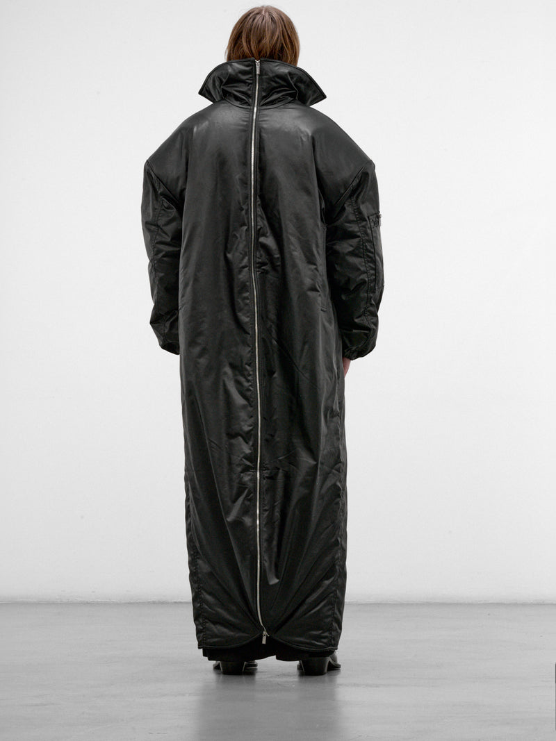 Black Padded Long Coat (AW26-002-06-BLACK)