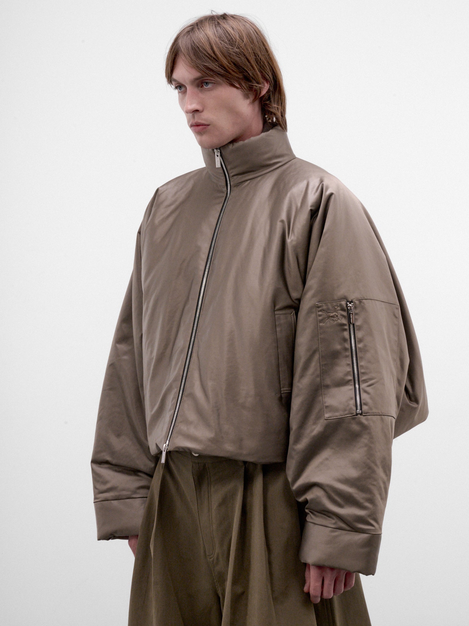 Gray Padded Jacket (AW26-003-17-GREY)
