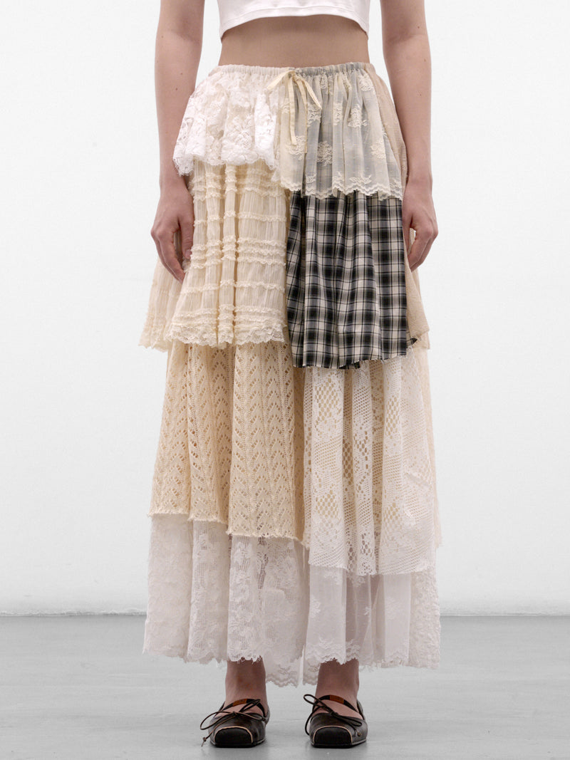 Patchwork Layered Maxi Skirt (AW2600SK14-MULTI)
