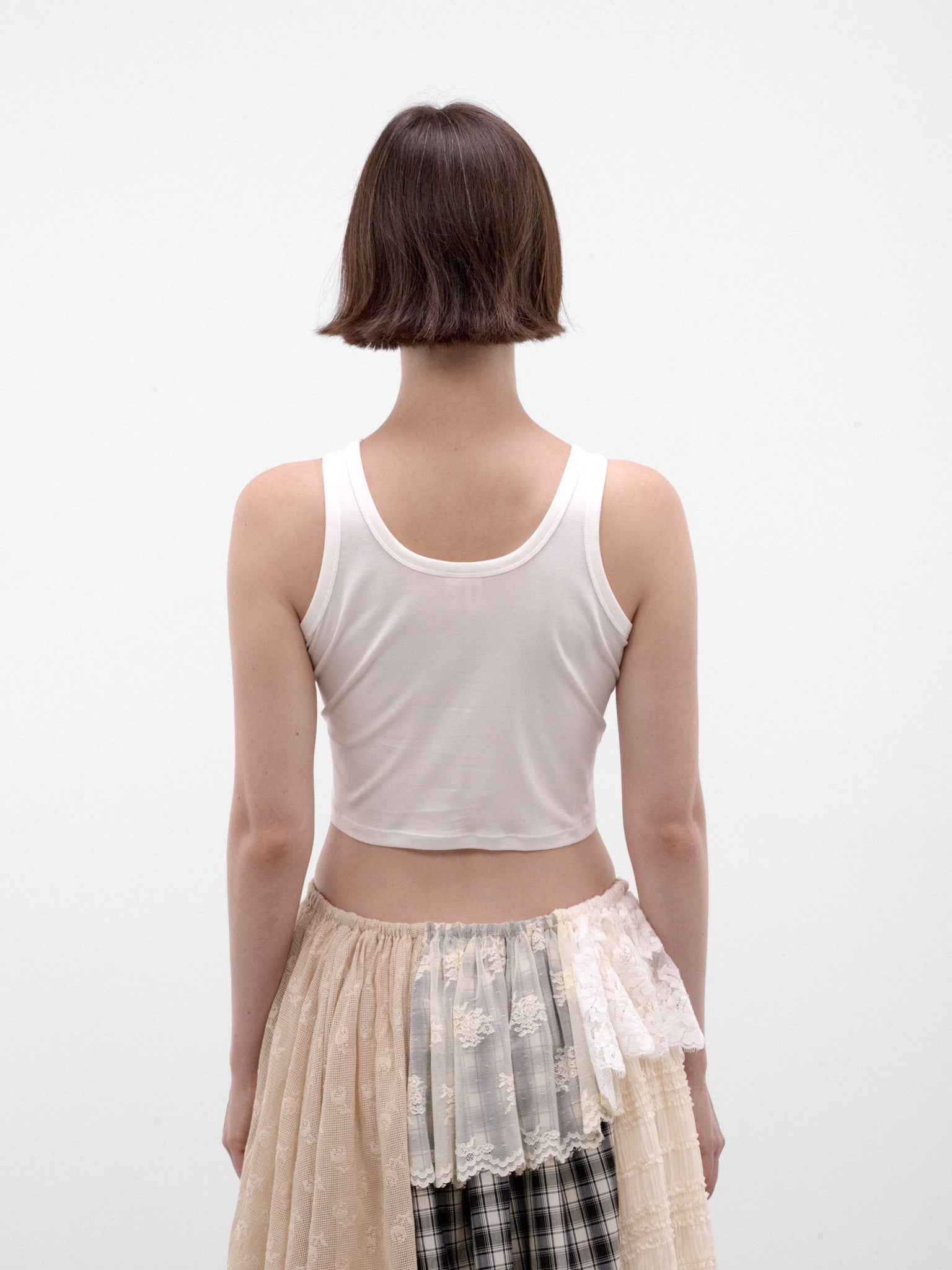 White Fragile Kittens Tank Top (AW2600T33-WHITE)