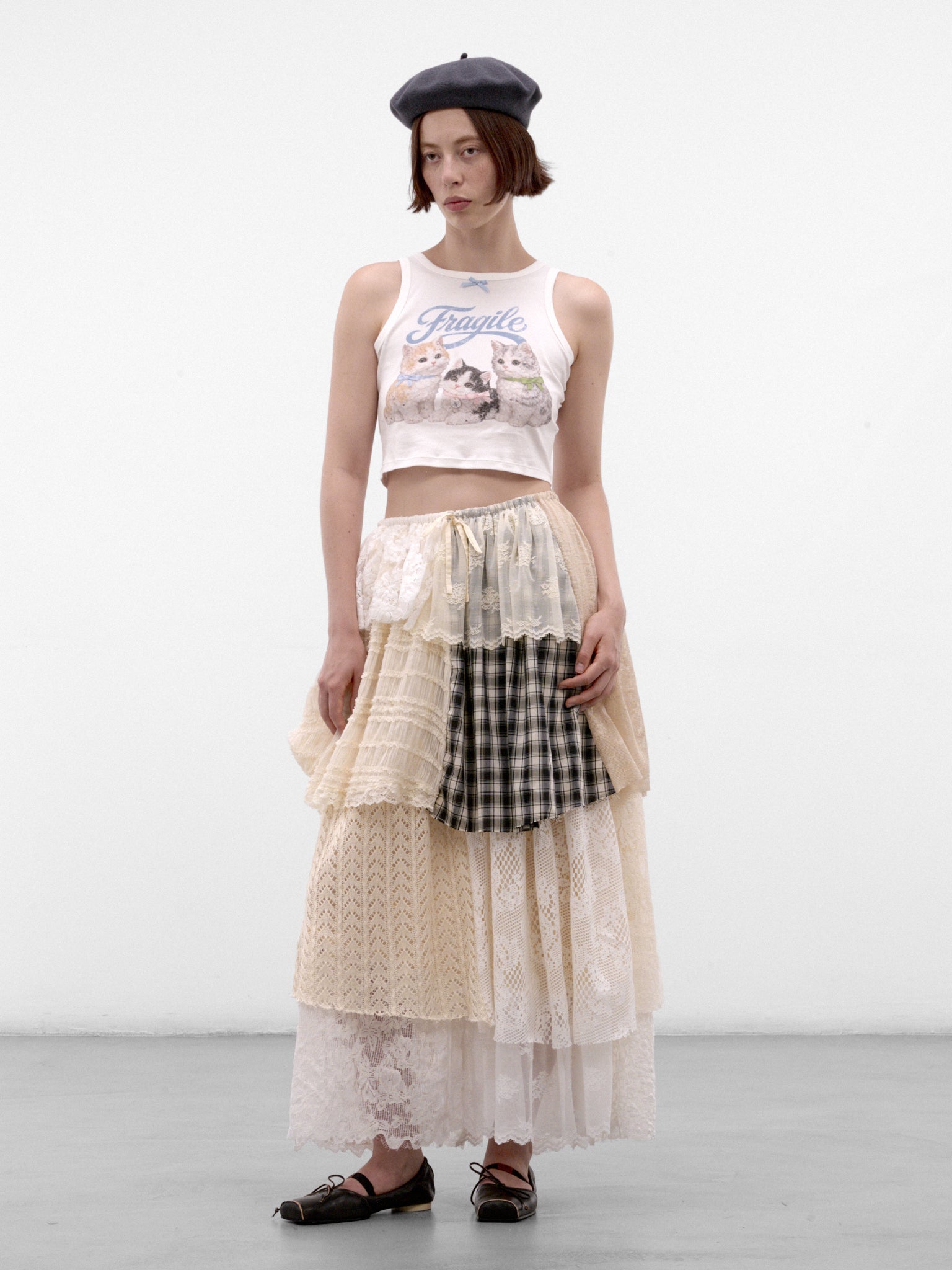 Patchwork Layered Maxi Skirt (AW2600SK14-MULTI)