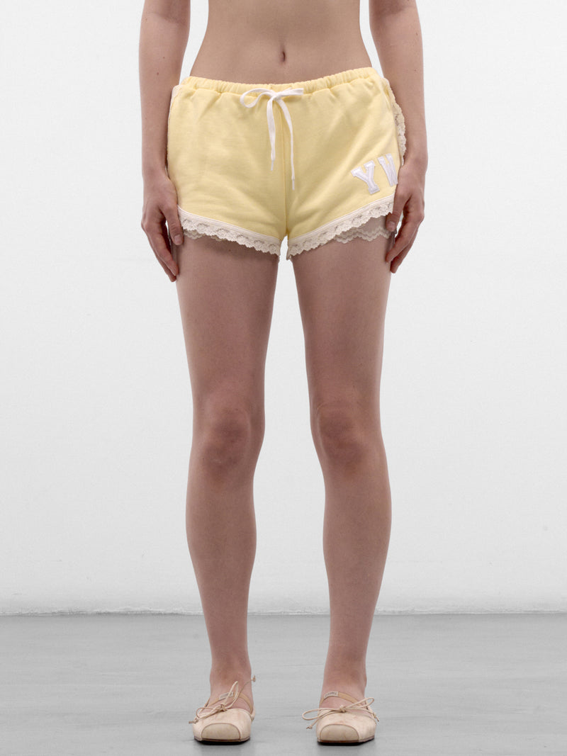 Butter Lace Lined Mini Shorts (AW2600TR06Y-BUTTER-YELLOW)