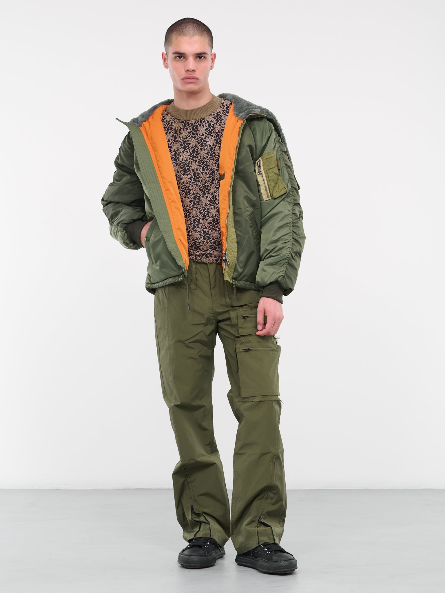 Insulated Bomber Jacket (AWA566U-KHAKI)