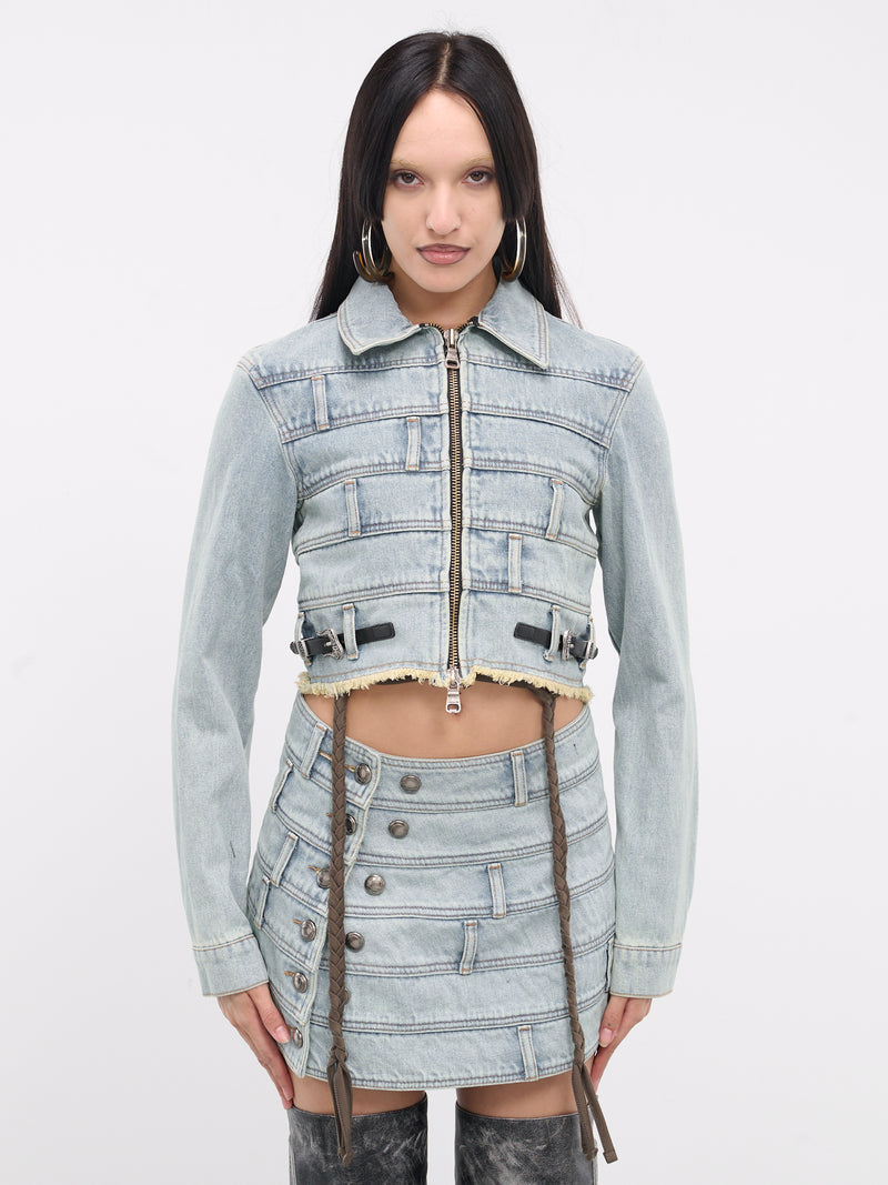 Dua Multi Waist Denim Jacket (AWA603W-LIGHT-BLUE)