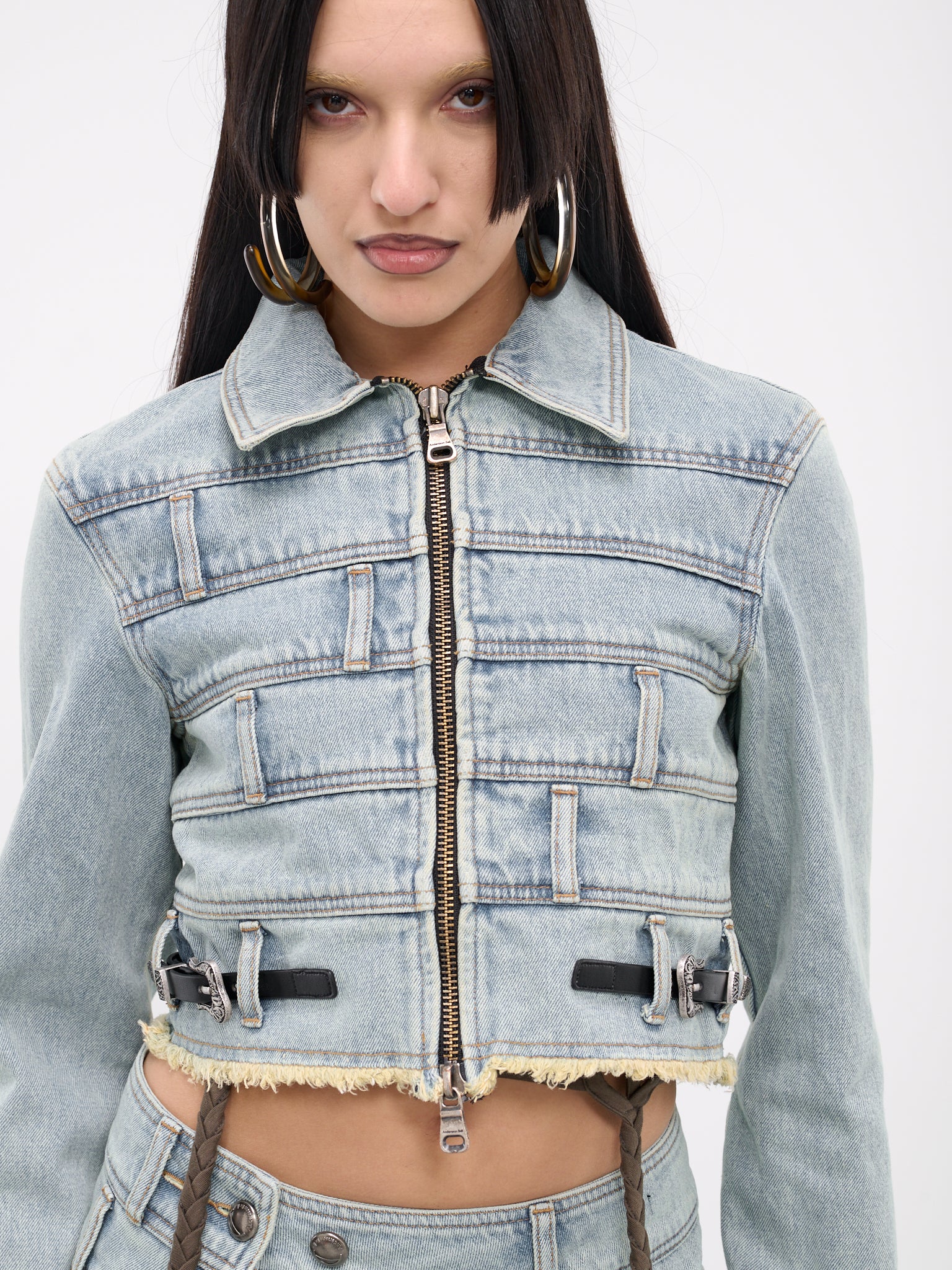 Dua Multi Waist Denim Jacket (AWA603W-LIGHT-BLUE)