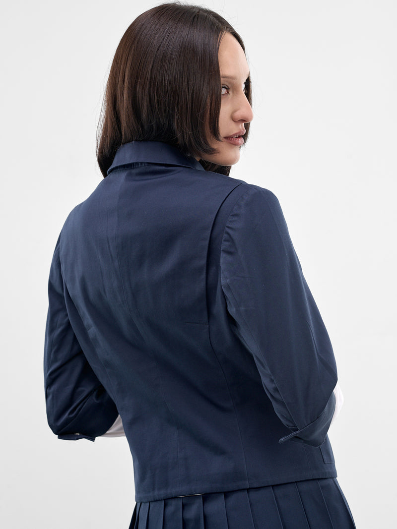 Navy Cotton Pen Pal Jacket (AWSS2600044-NAVY)