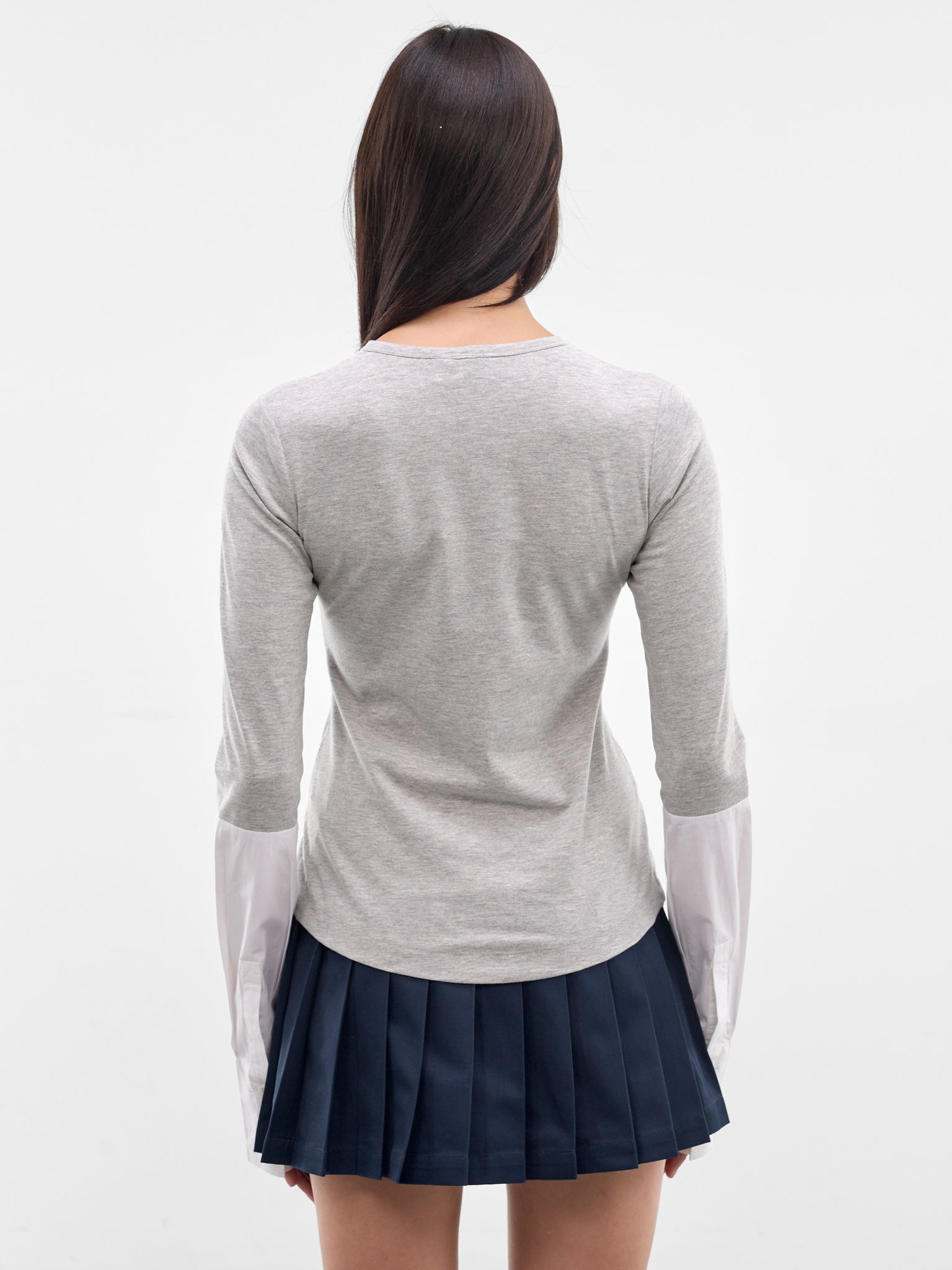 Gray Cotton Hybrid Shirt (AWSS2600052-GREY)
