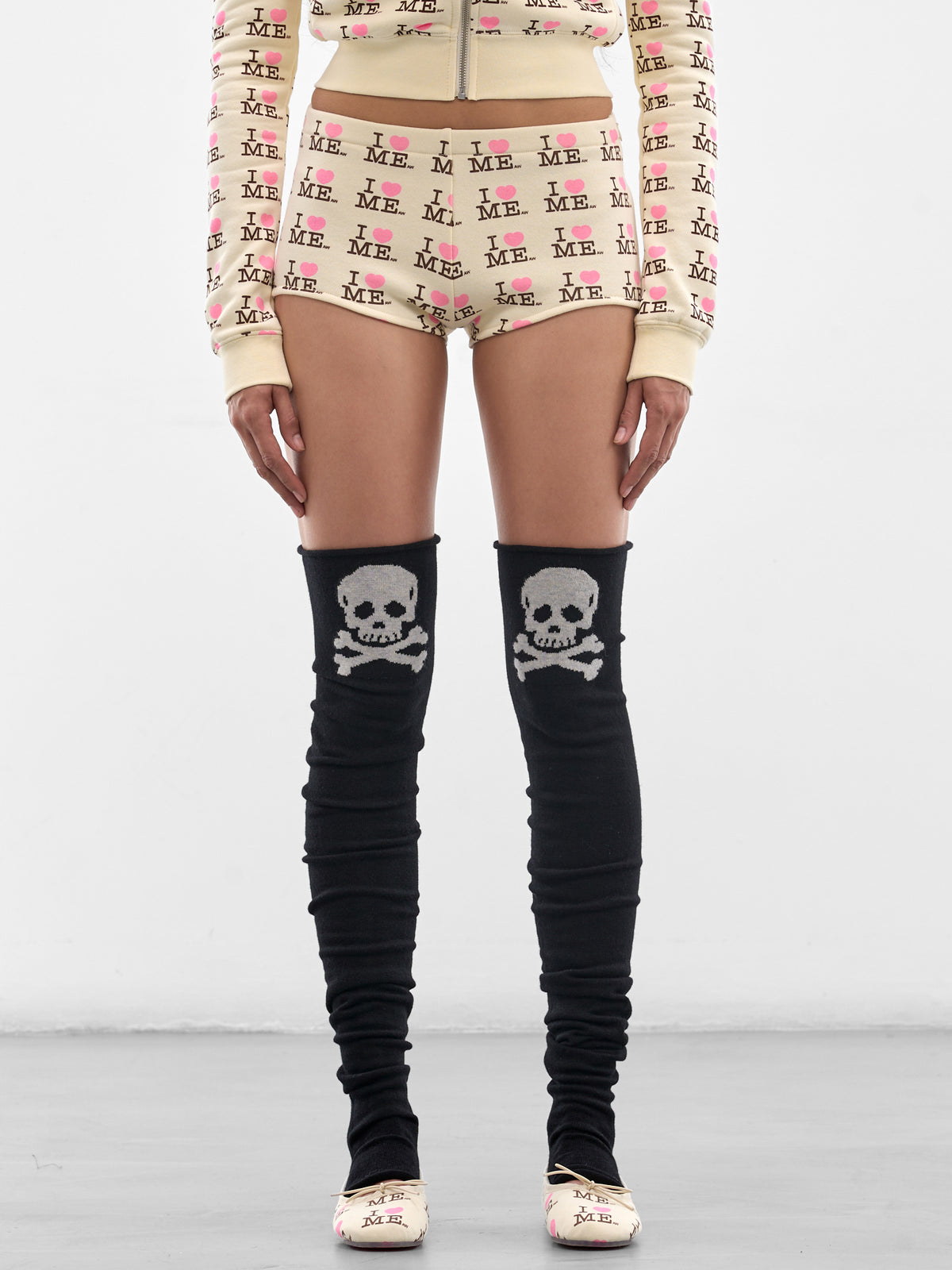 I Heart Me Serena Shorts (AWSS2600097-I-HEART-ME-YELLOW)