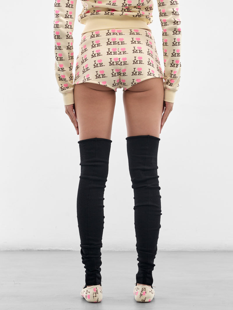 I Heart Me Serena Shorts (AWSS2600097-I-HEART-ME-YELLOW)